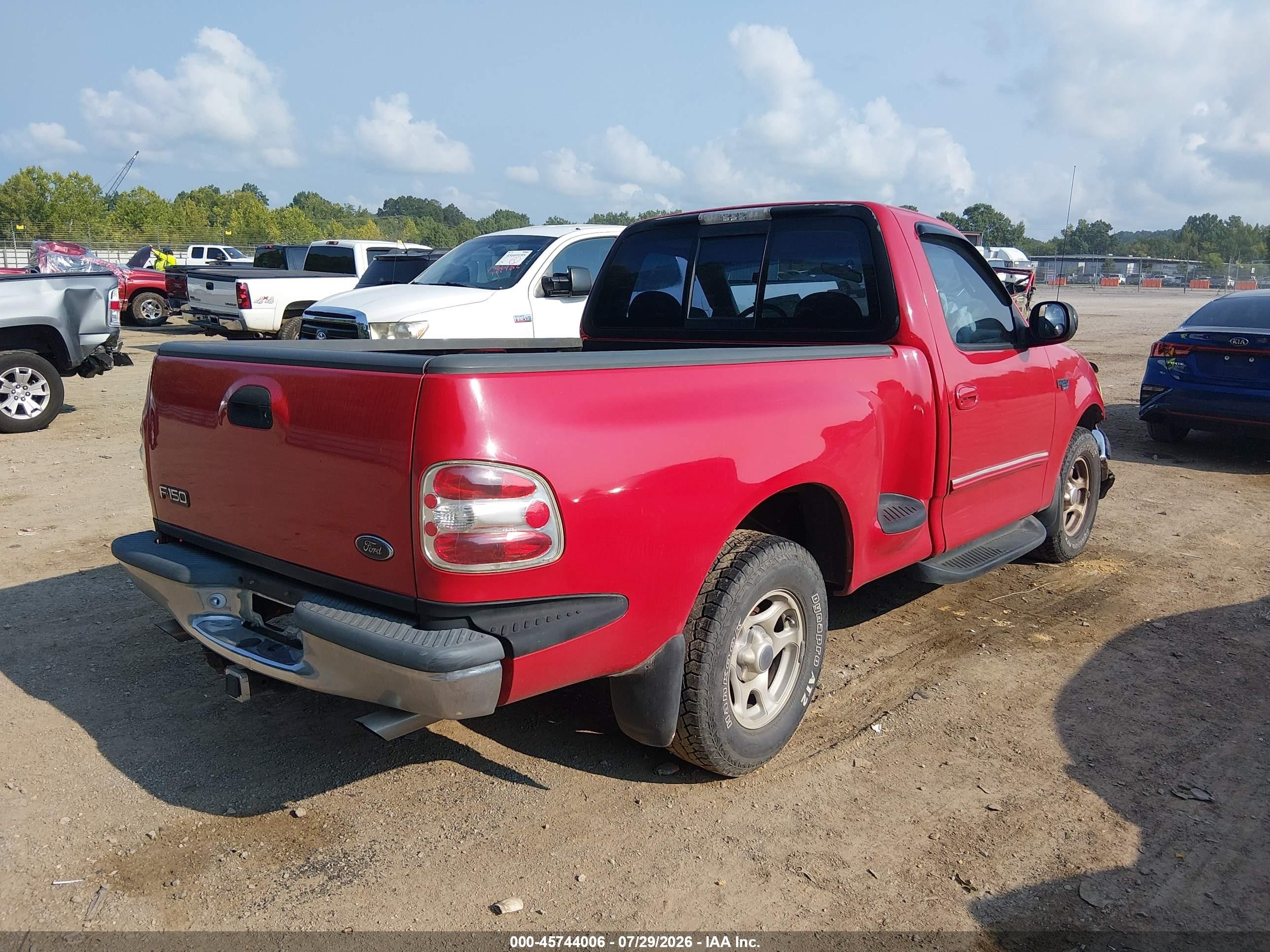 1997 Ford F-150 Lariat/xl/xlt Red vin: 2FTDF07W9VCA79369