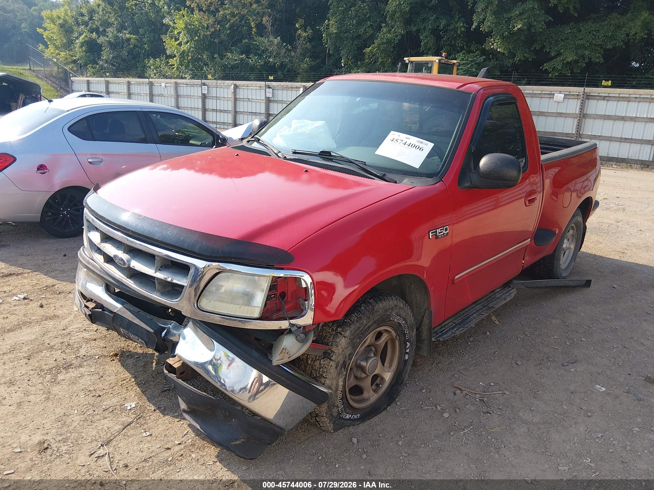1997 Ford F-150 Lariat/xl/xlt Red vin: 2FTDF07W9VCA79369