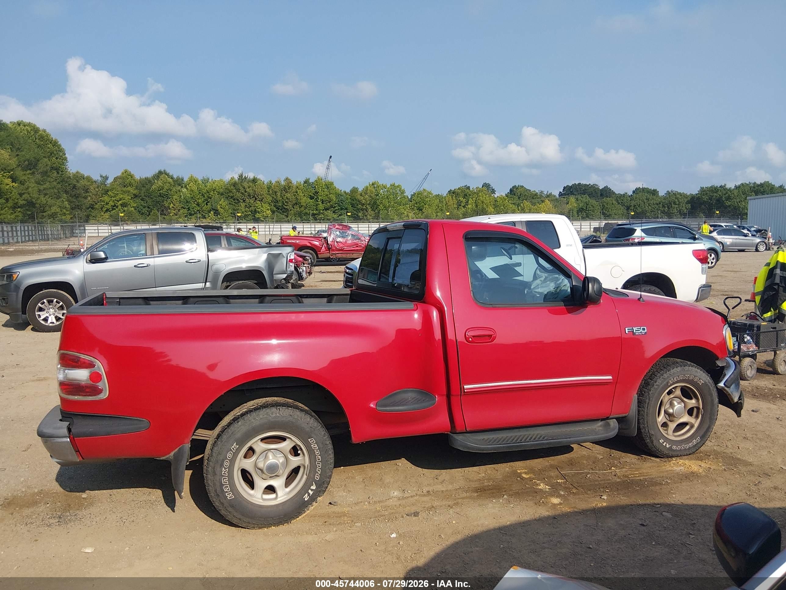 1997 Ford F-150 Lariat/xl/xlt Red vin: 2FTDF07W9VCA79369