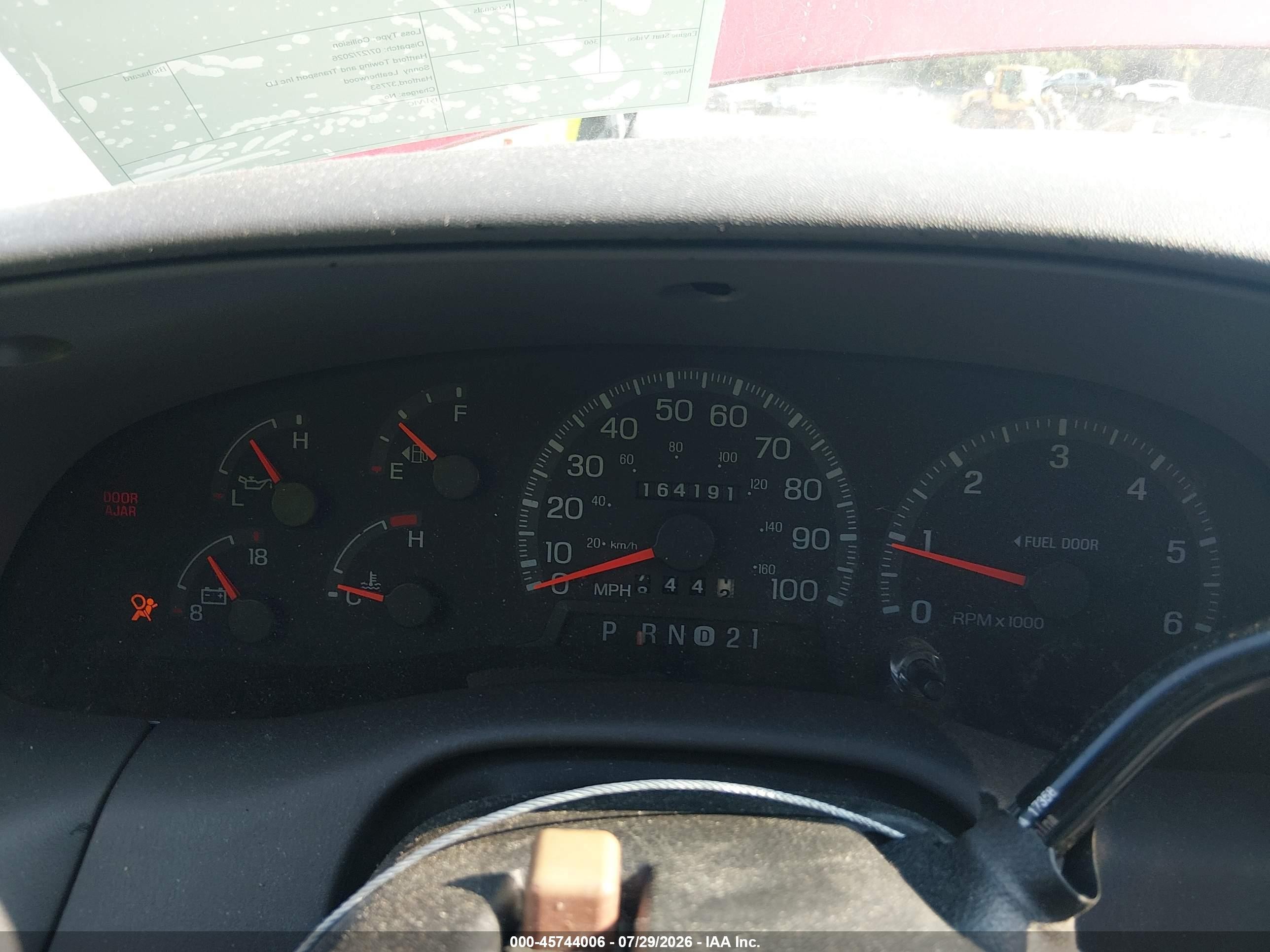 1997 Ford F-150 Lariat/xl/xlt Red vin: 2FTDF07W9VCA79369