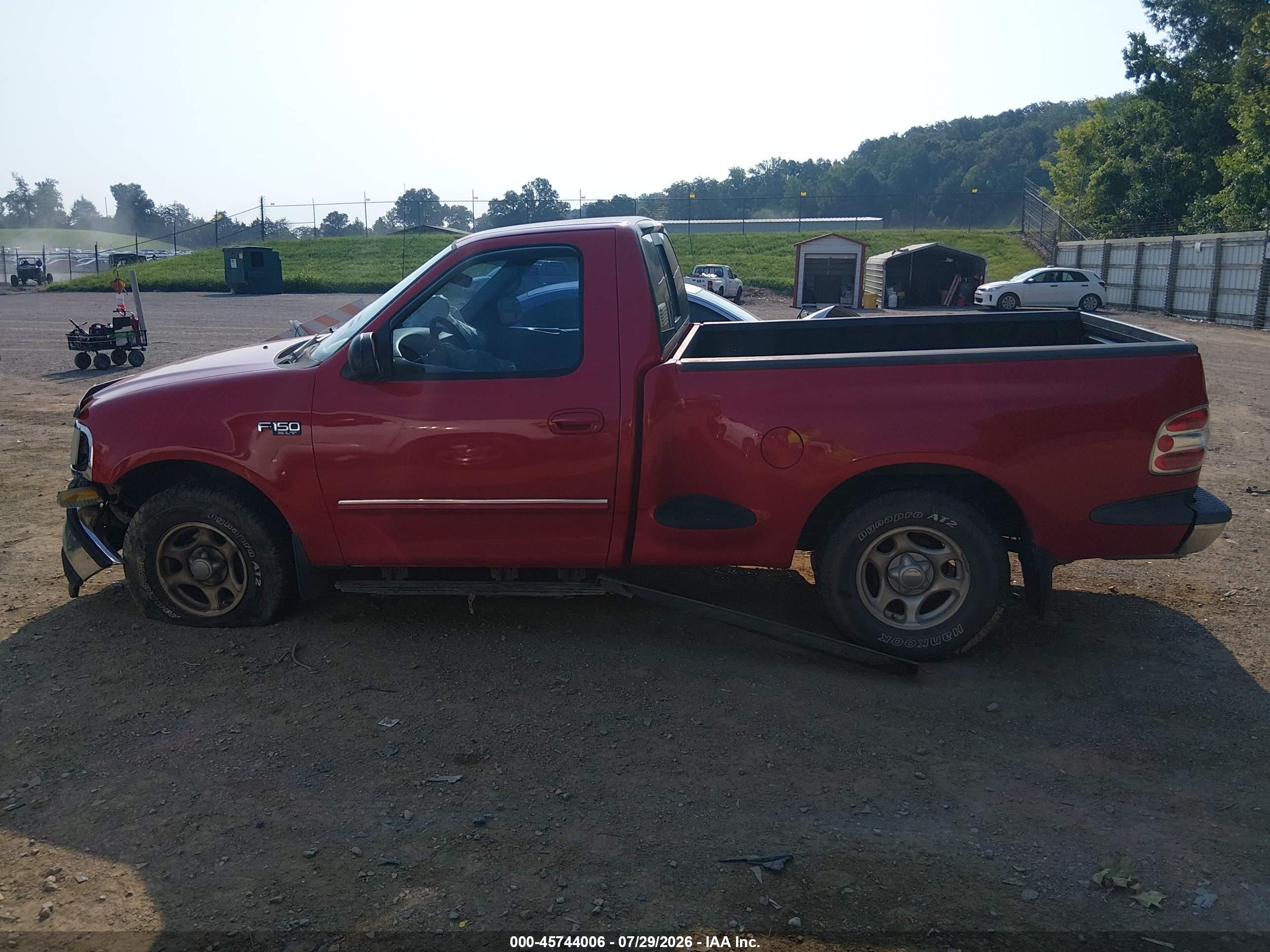 1997 Ford F-150 Lariat/xl/xlt Red vin: 2FTDF07W9VCA79369