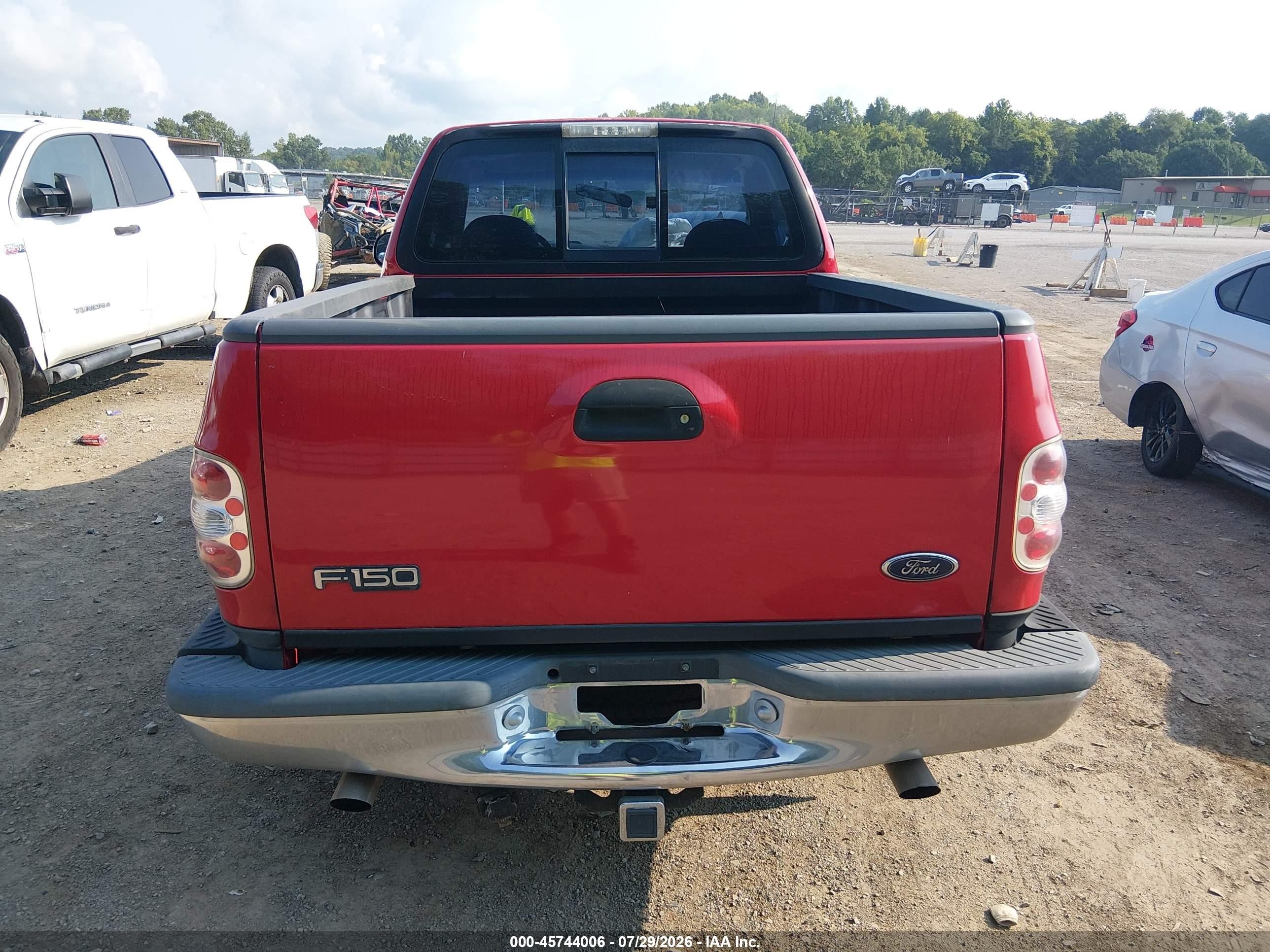 1997 Ford F-150 Lariat/xl/xlt Red vin: 2FTDF07W9VCA79369