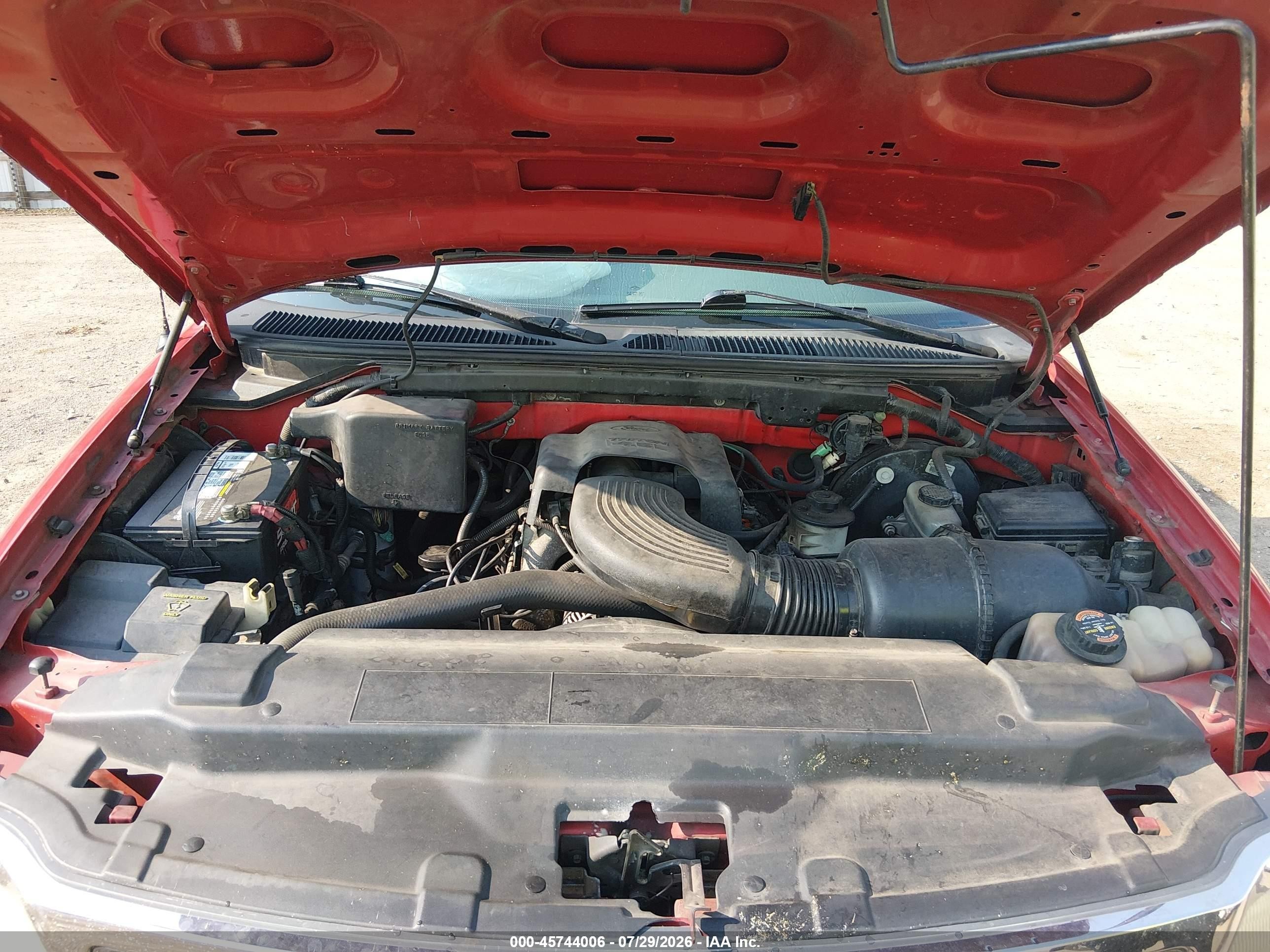 1997 Ford F-150 Lariat/xl/xlt Red vin: 2FTDF07W9VCA79369