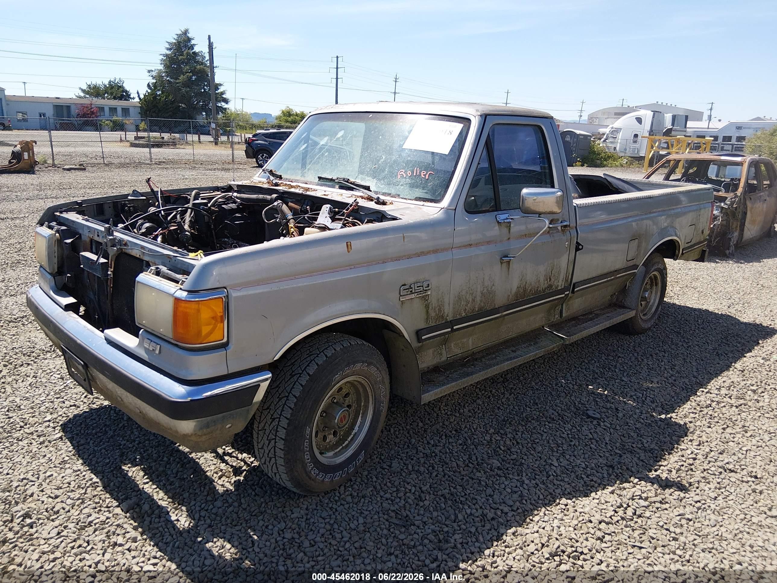 1990 Ford F150   Gray vin: 2FTDF15N2LCA75015