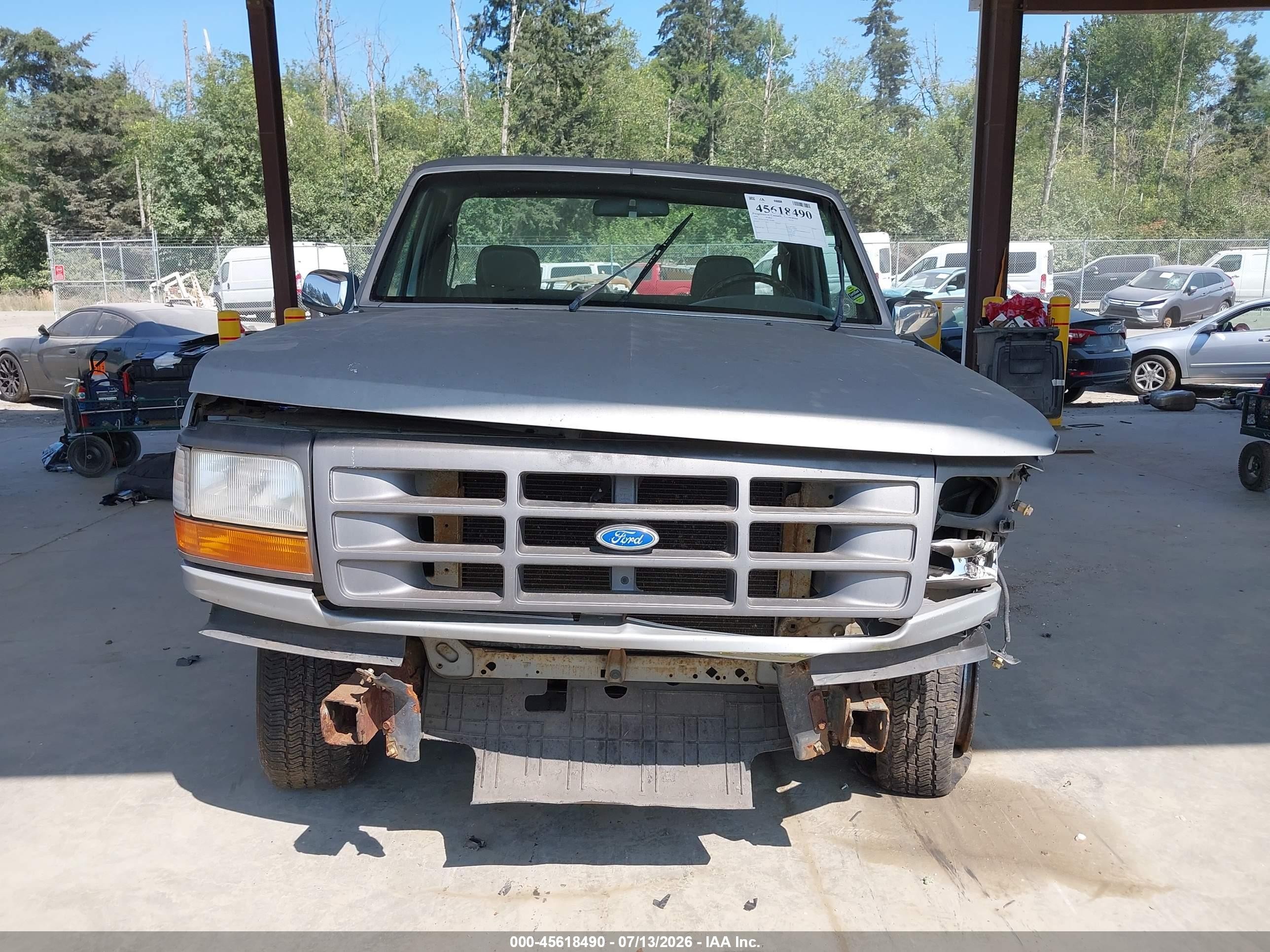 1993 Ford F150 Gray vin: 2FTDF15Y9PCA61886