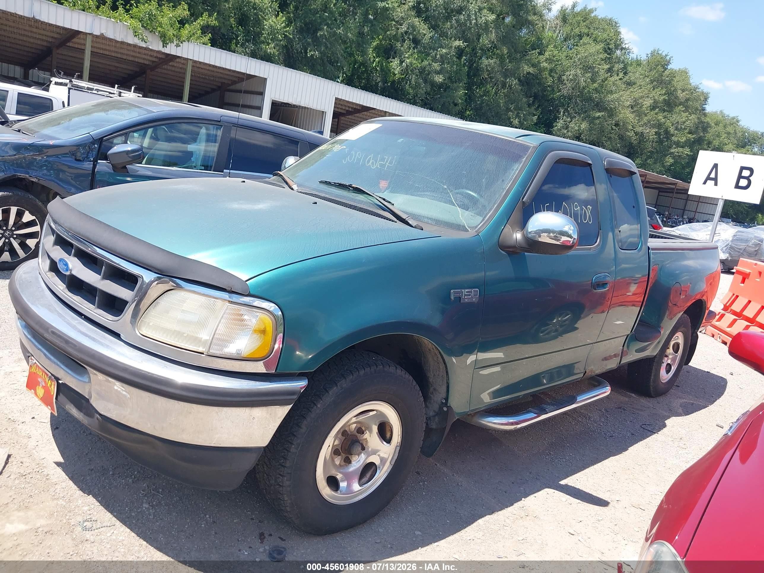 1997 Ford F-150 Xl/xlt Green vin: 2FTDX0724VCA33054