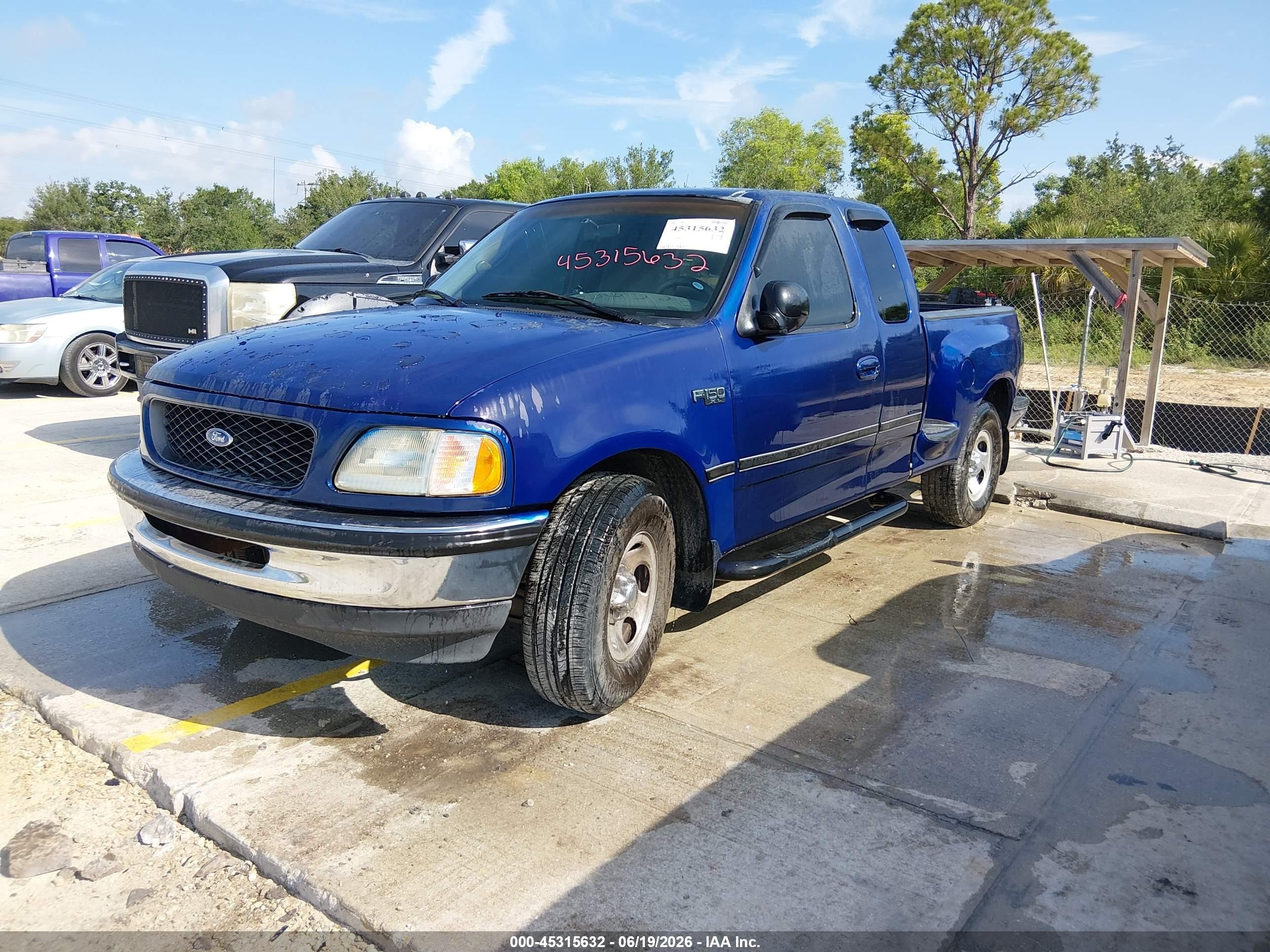 1997 Ford F-150 Lariat/xl/xlt Blue vin: 2FTDX0760VCA34530