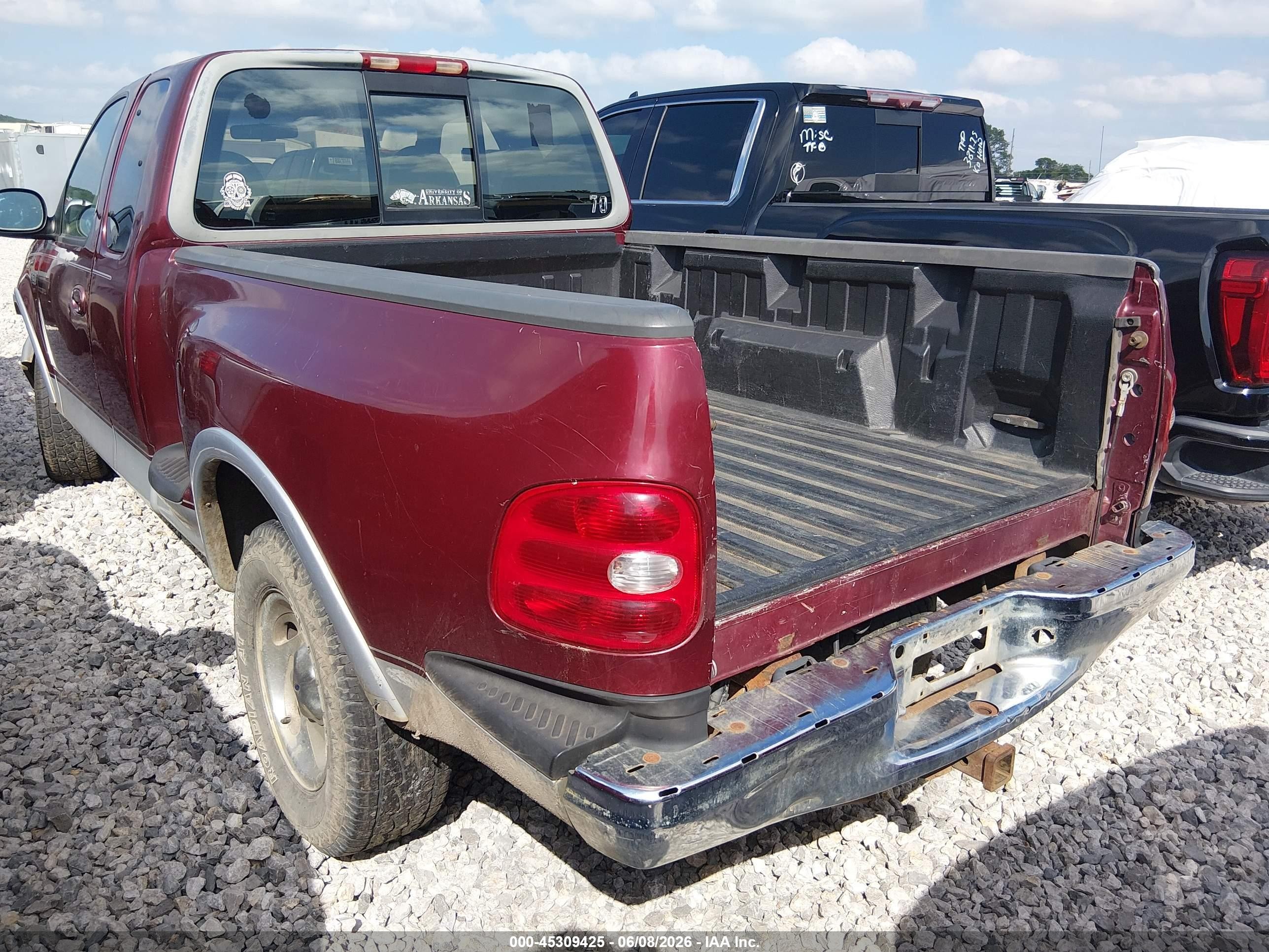 1997 Ford F-150 Lariat/xl/xlt Burgundy vin: 2FTDX08W1VCA41078