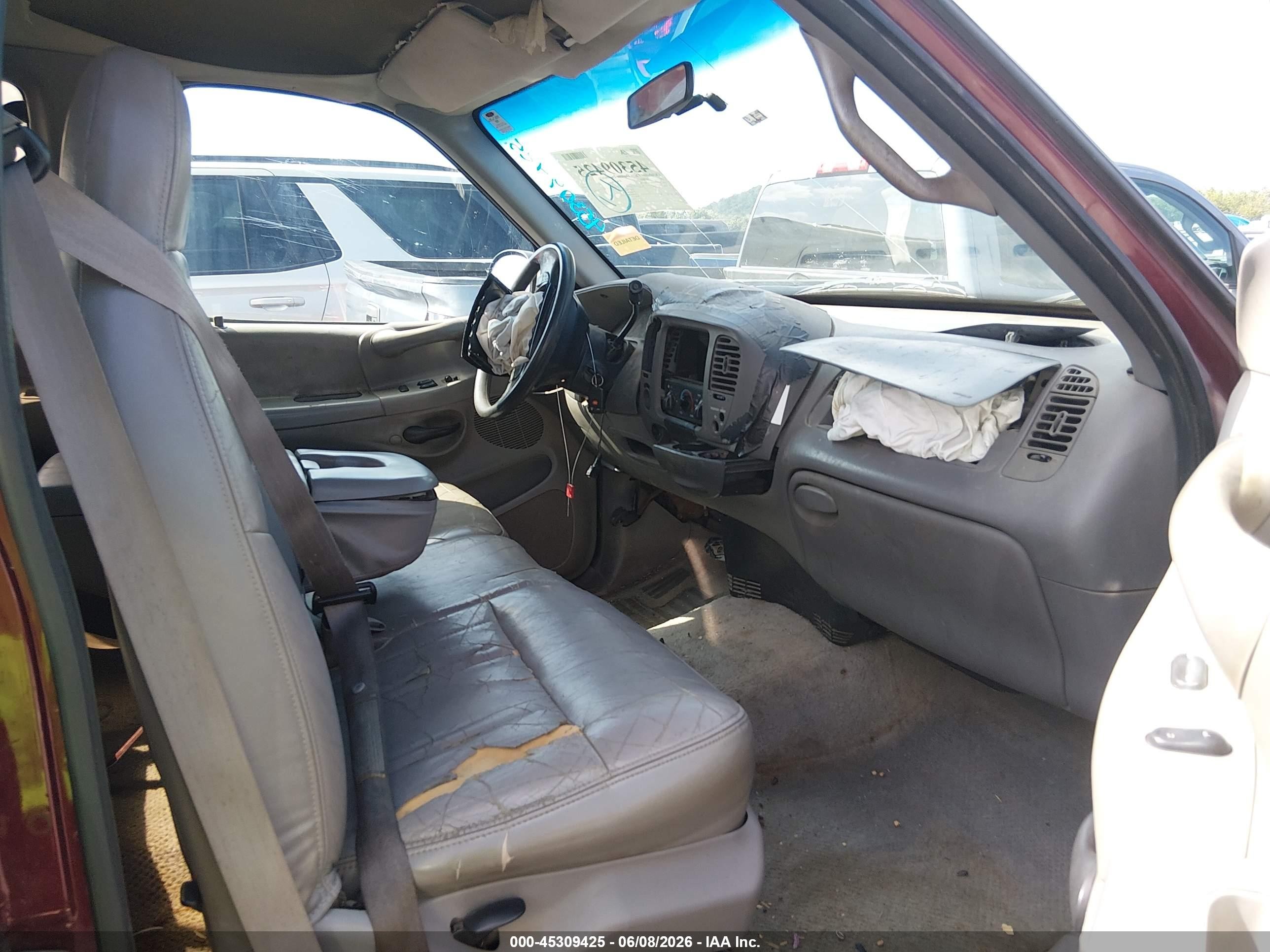 1997 Ford F-150 Lariat/xl/xlt Burgundy vin: 2FTDX08W1VCA41078