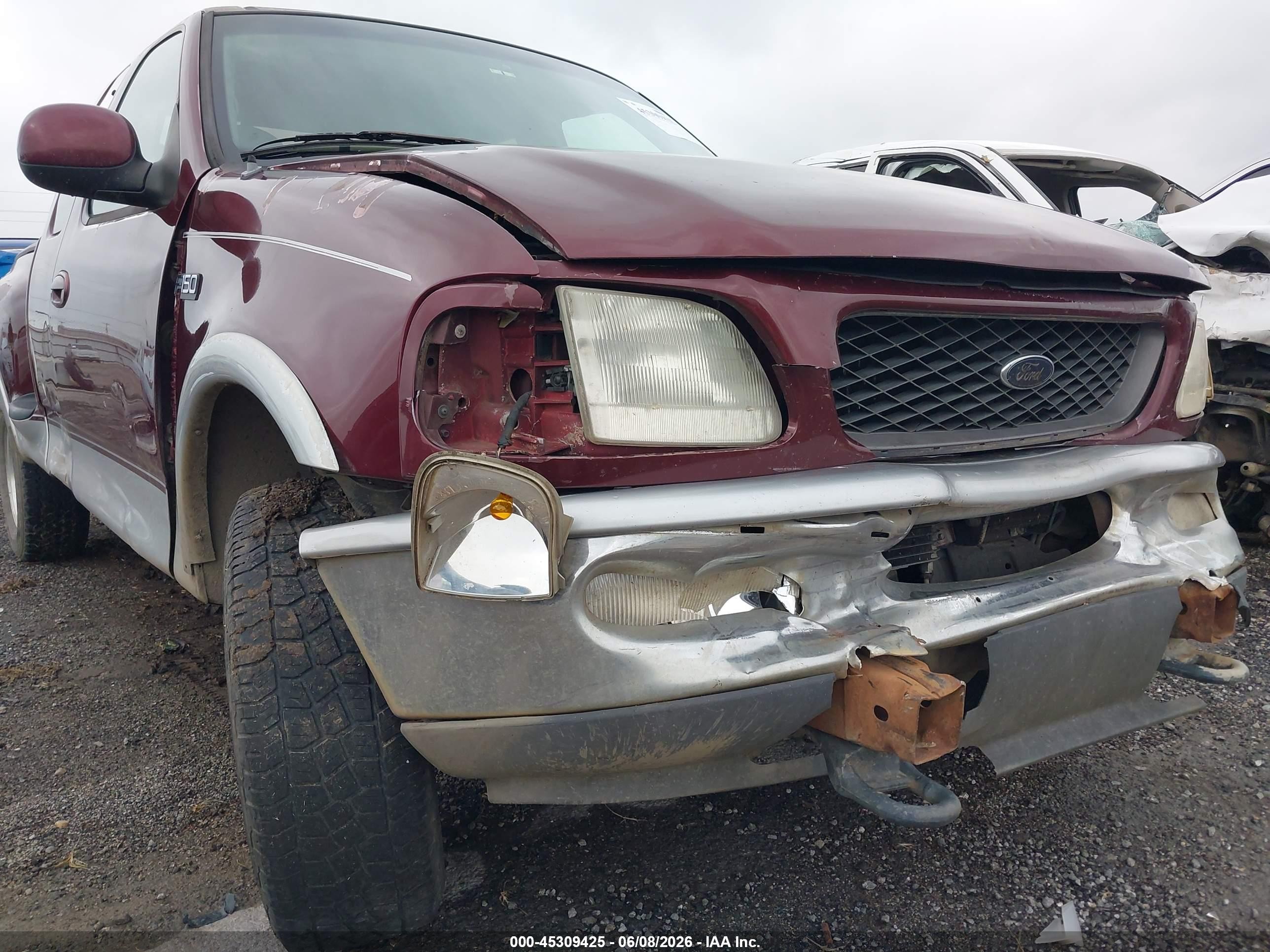 1997 Ford F-150 Lariat/xl/xlt Burgundy vin: 2FTDX08W1VCA41078