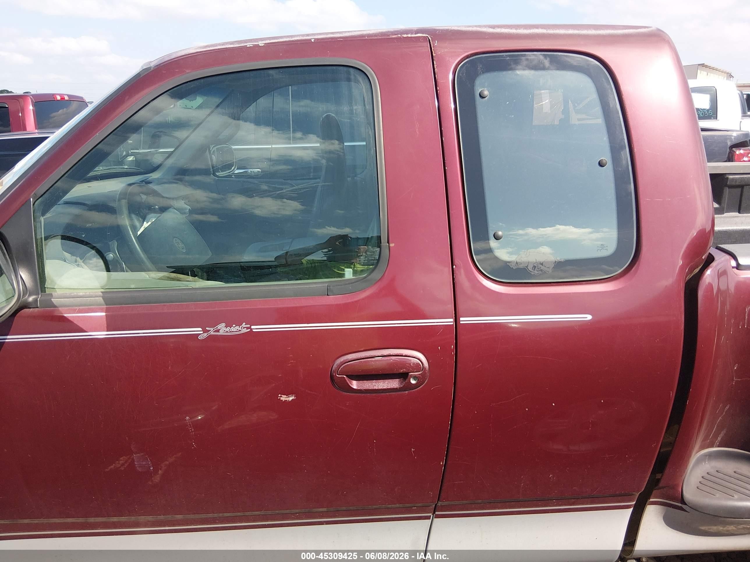1997 Ford F-150 Lariat/xl/xlt Burgundy vin: 2FTDX08W1VCA41078