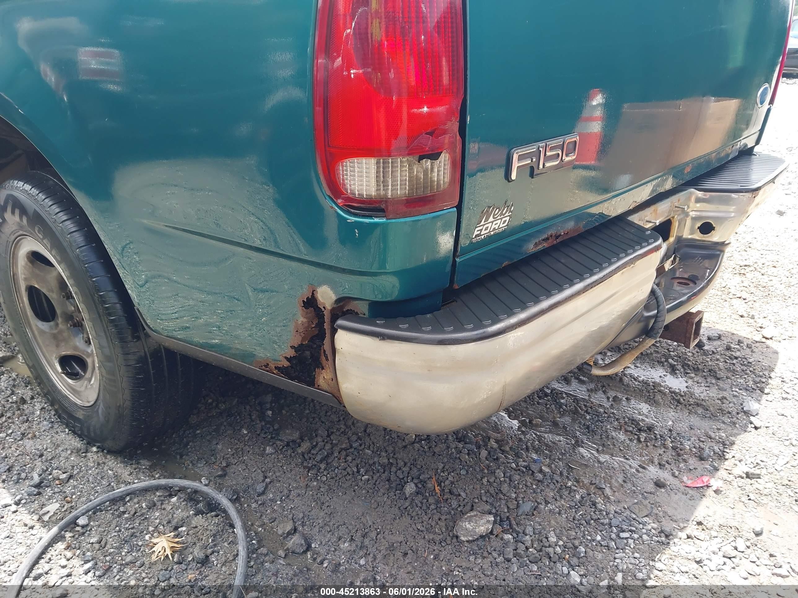 1997 Ford F-150 Standard/xl/xlt Green vin: 2FTDX1729VCA90162