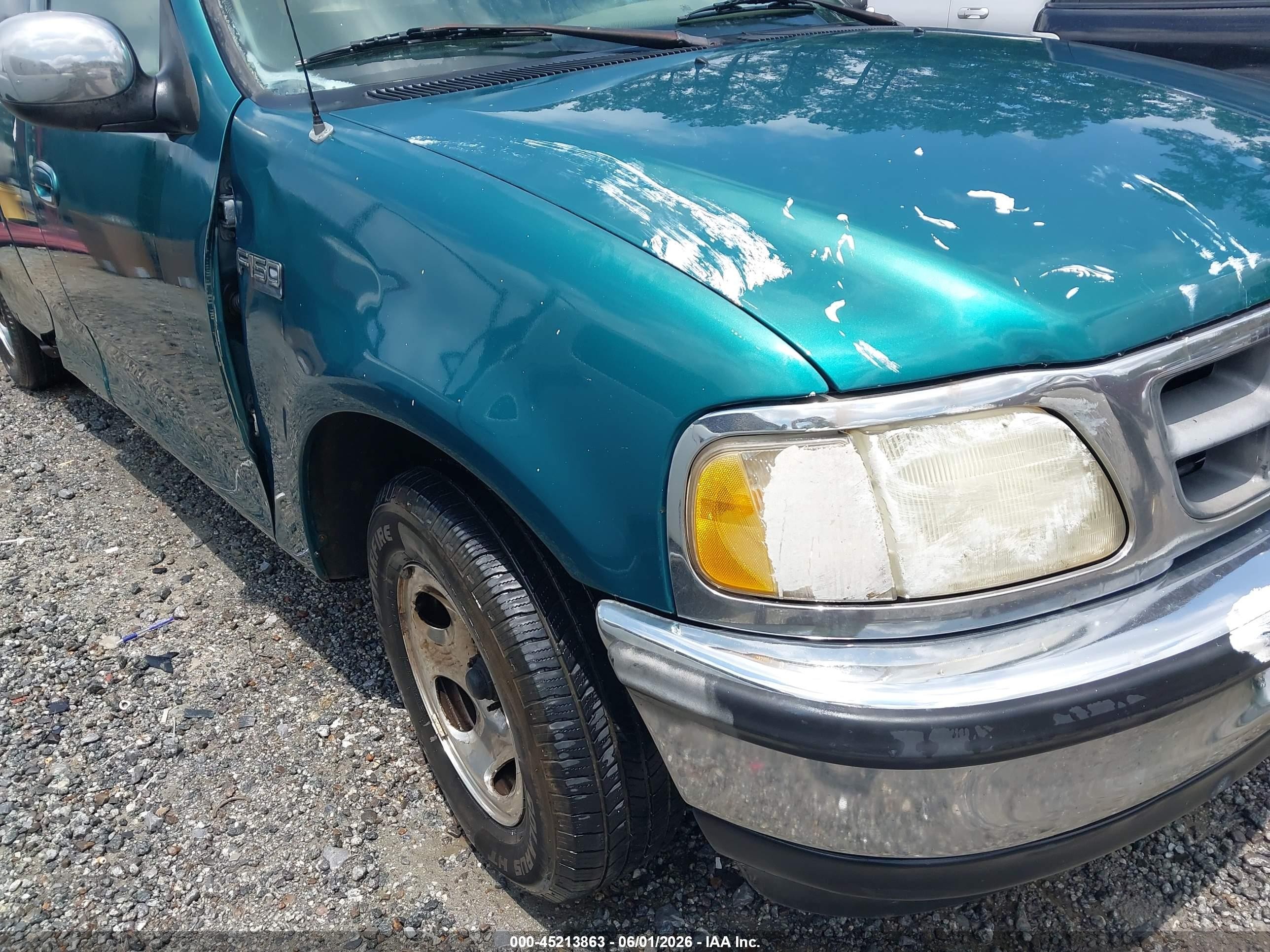 1997 Ford F-150 Standard/xl/xlt Green vin: 2FTDX1729VCA90162