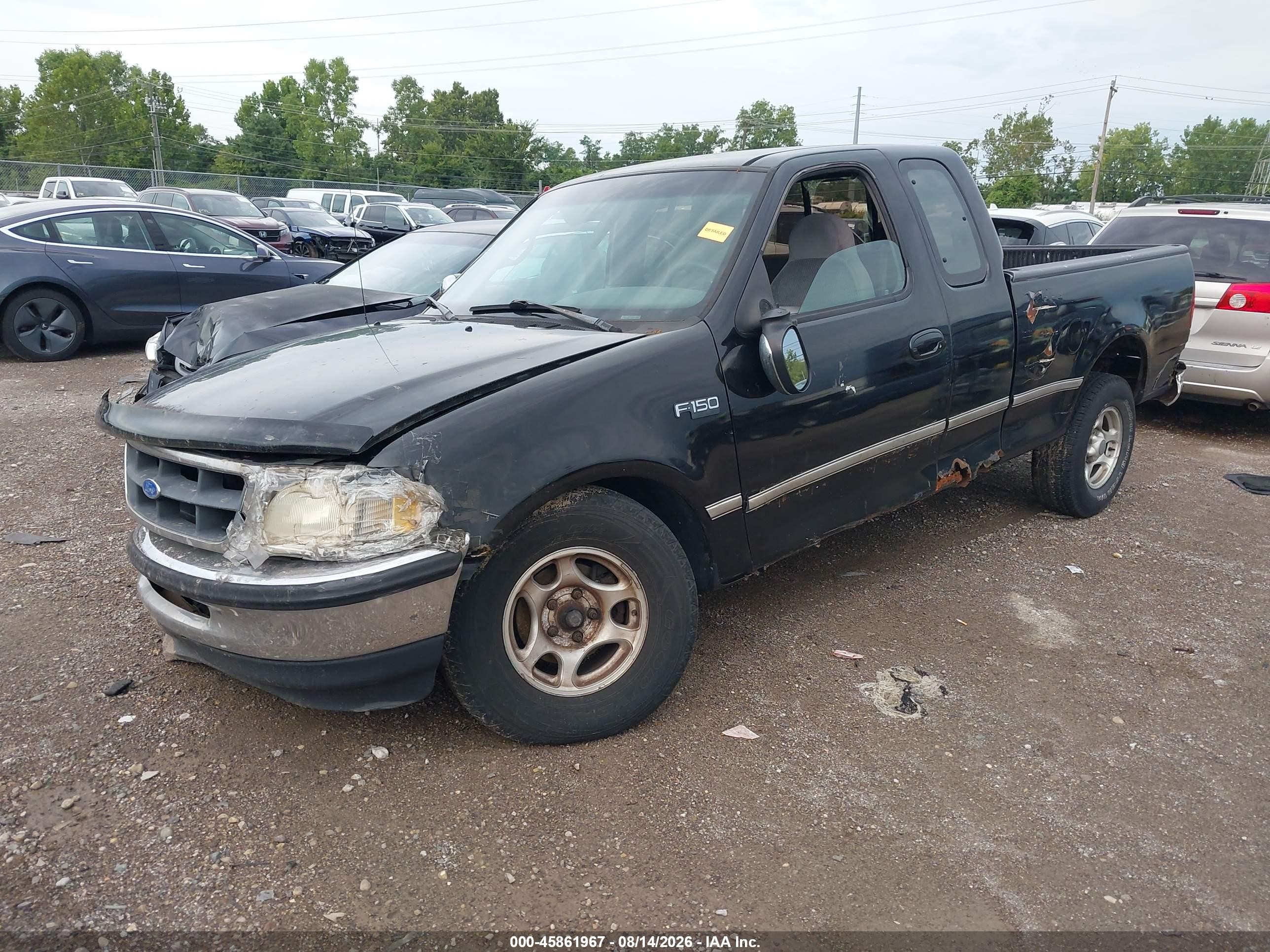 1997 Ford F-150 Standard Lariat/standard/xl/xlt Black vin: 2FTDX1761VCA44084