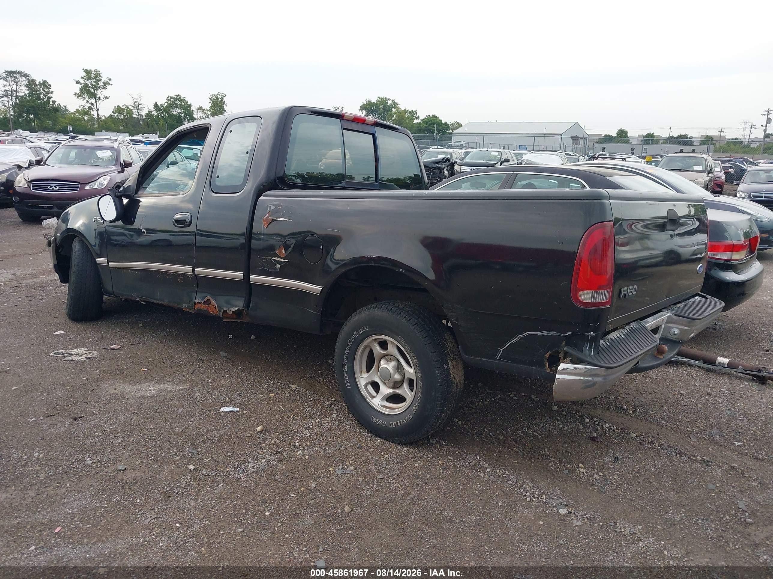 1997 Ford F-150 Standard Lariat/standard/xl/xlt Black vin: 2FTDX1761VCA44084