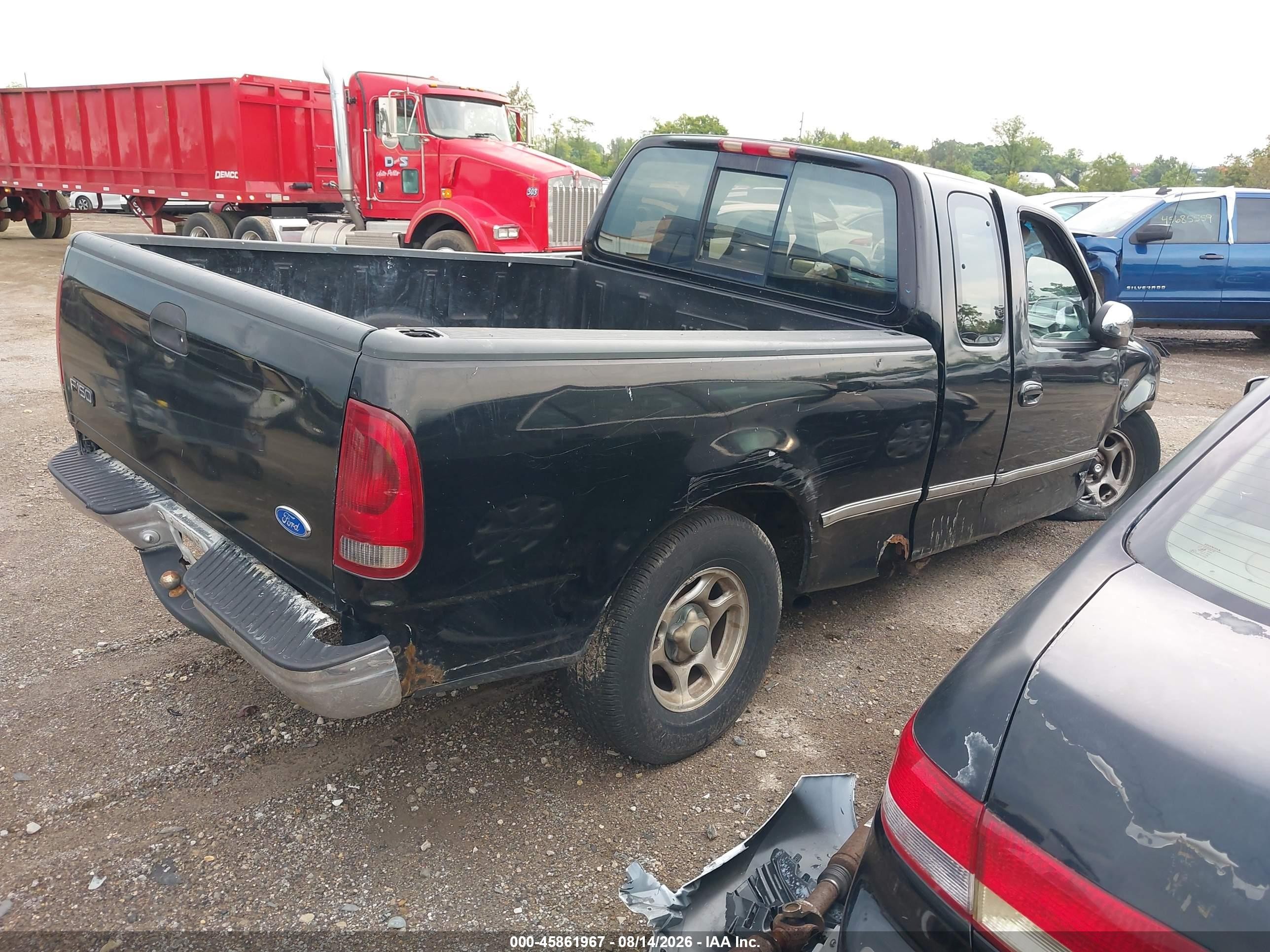 1997 Ford F-150 Standard Lariat/standard/xl/xlt Black vin: 2FTDX1761VCA44084
