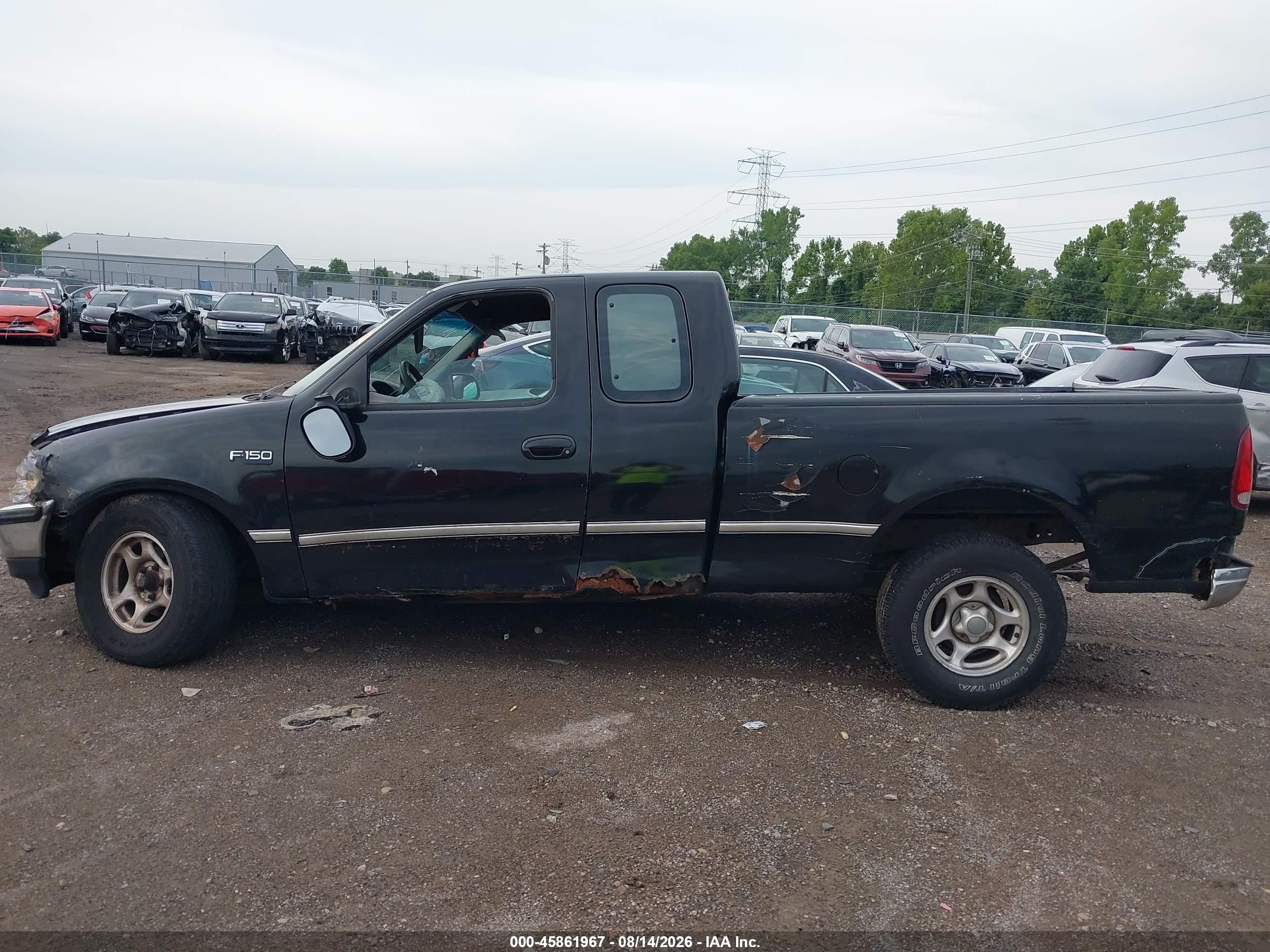 1997 Ford F-150 Standard Lariat/standard/xl/xlt Black vin: 2FTDX1761VCA44084