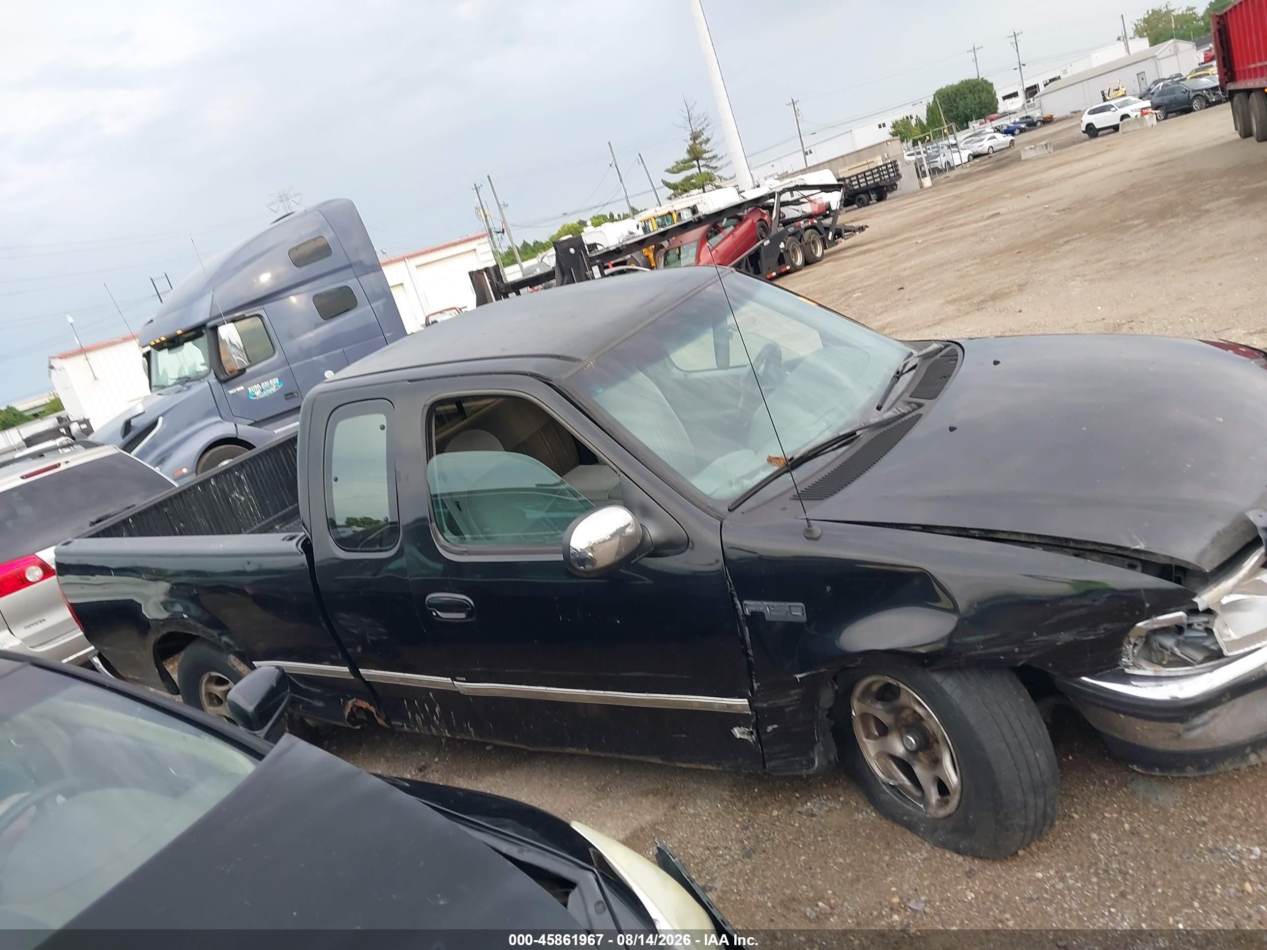 1997 Ford F-150 Standard Lariat/standard/xl/xlt Black vin: 2FTDX1761VCA44084