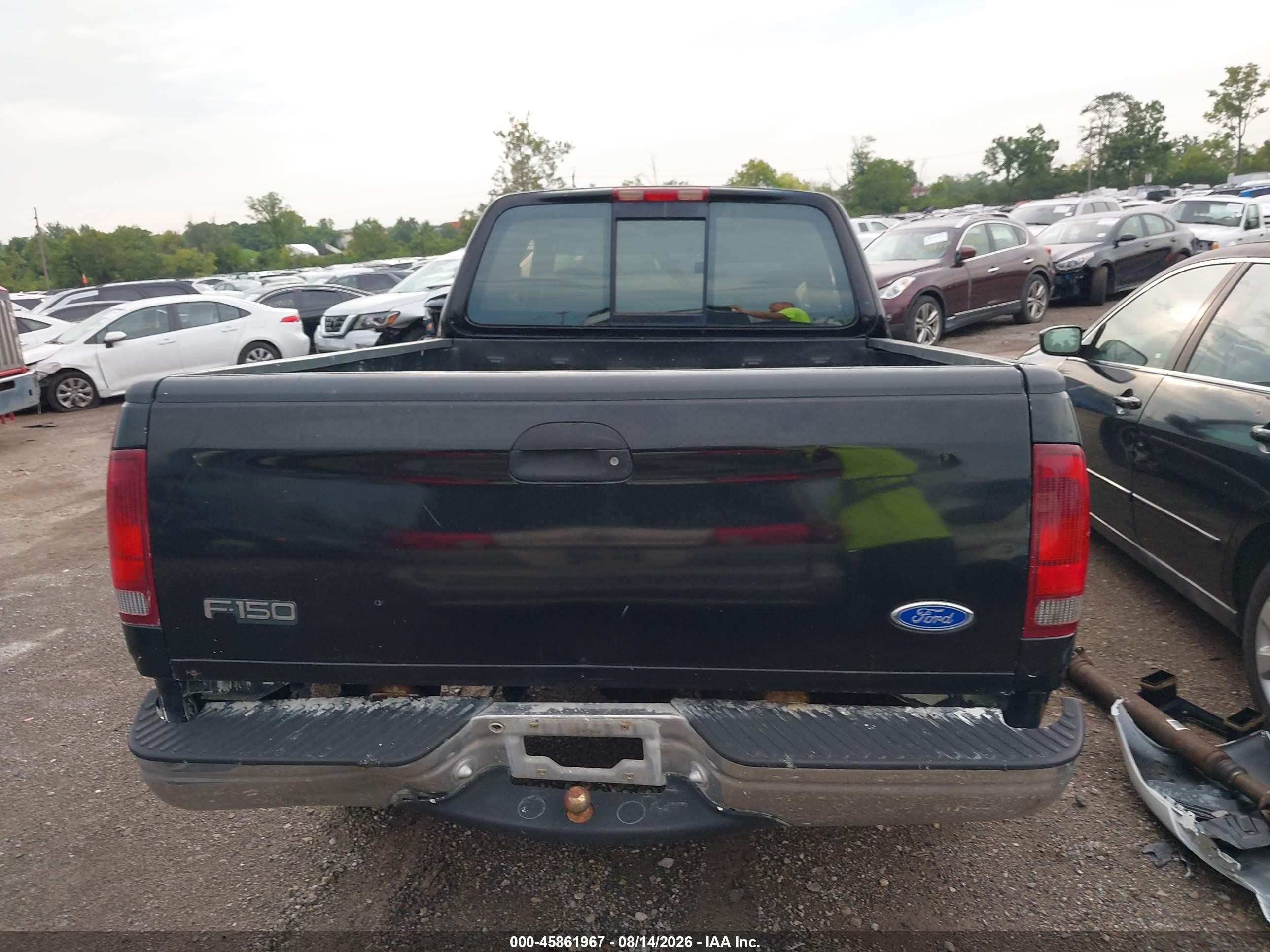 1997 Ford F-150 Standard Lariat/standard/xl/xlt Black vin: 2FTDX1761VCA44084