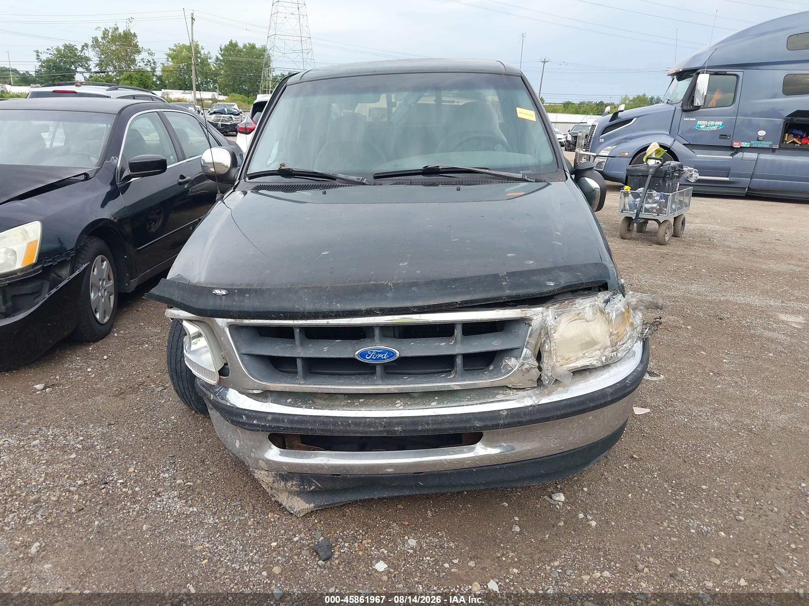 1997 Ford F-150 Standard Lariat/standard/xl/xlt Black vin: 2FTDX1761VCA44084