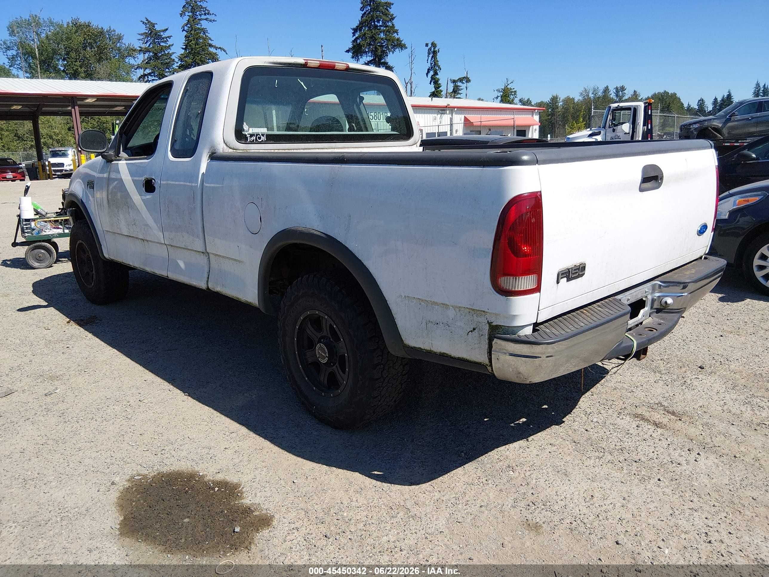 1997 Ford F-150 Lariat/xl/xlt White vin: 2FTDX18W4VCA29500