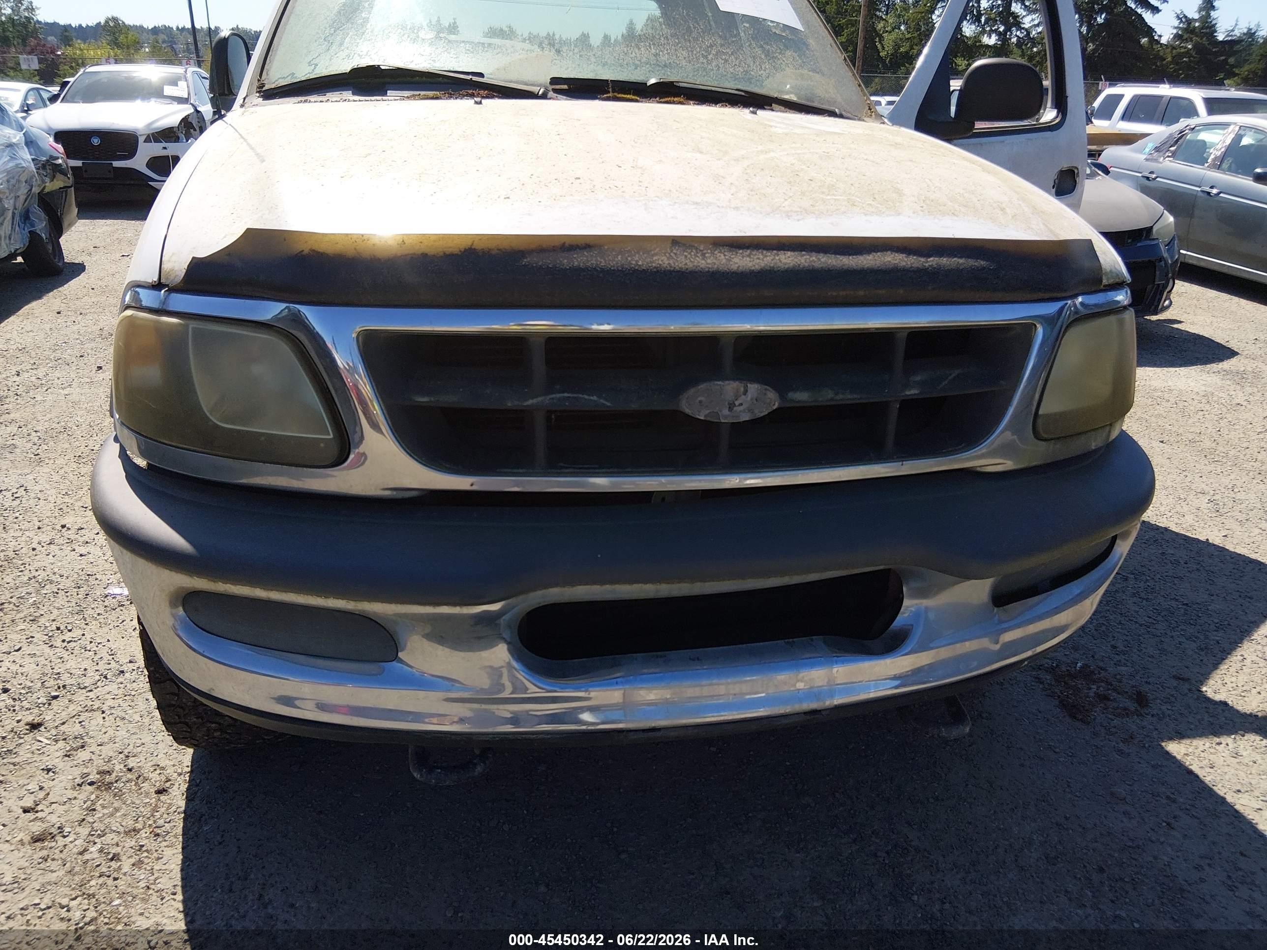 1997 Ford F-150 Lariat/xl/xlt White vin: 2FTDX18W4VCA29500