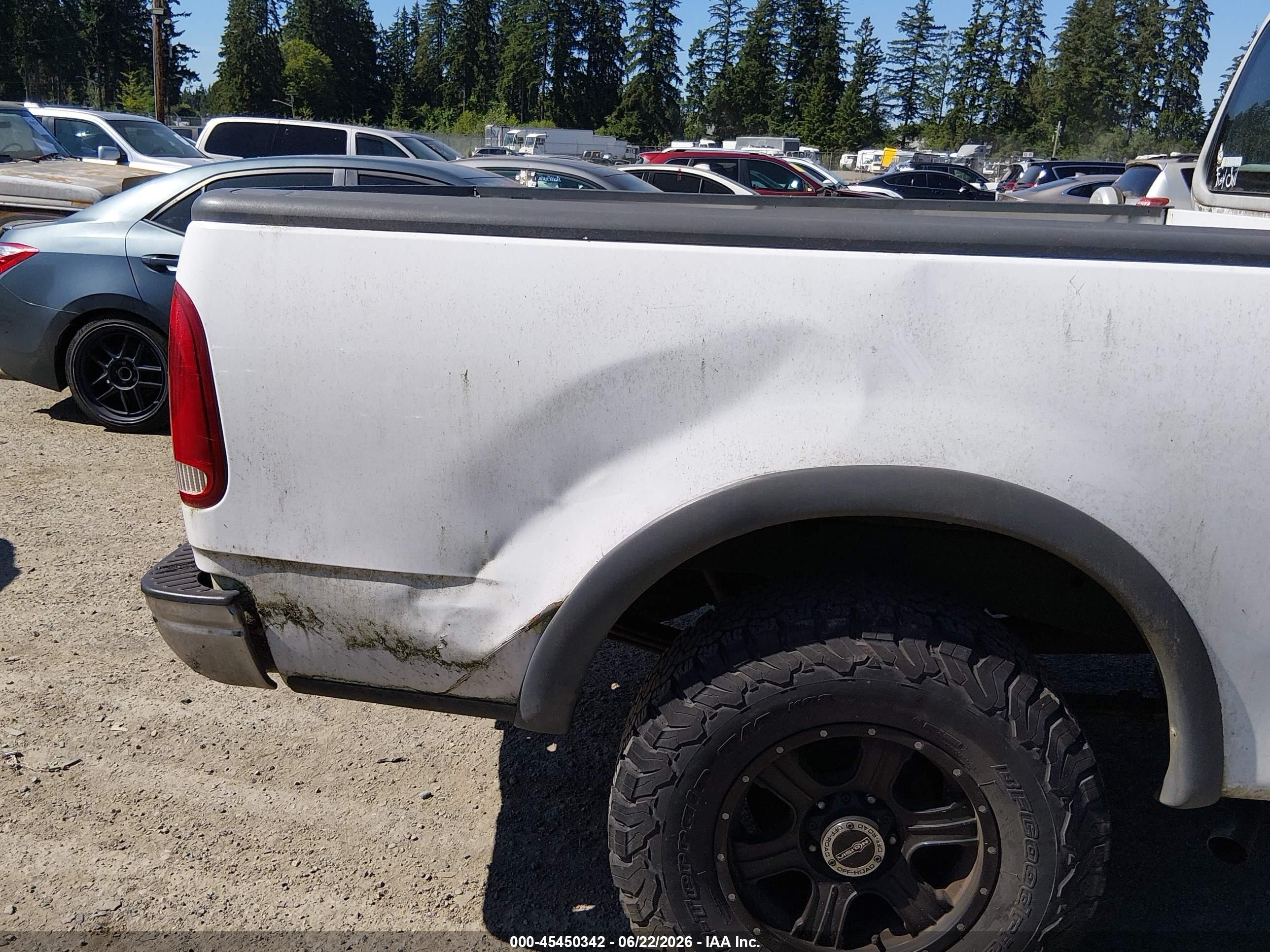 1997 Ford F-150 Lariat/xl/xlt White vin: 2FTDX18W4VCA29500