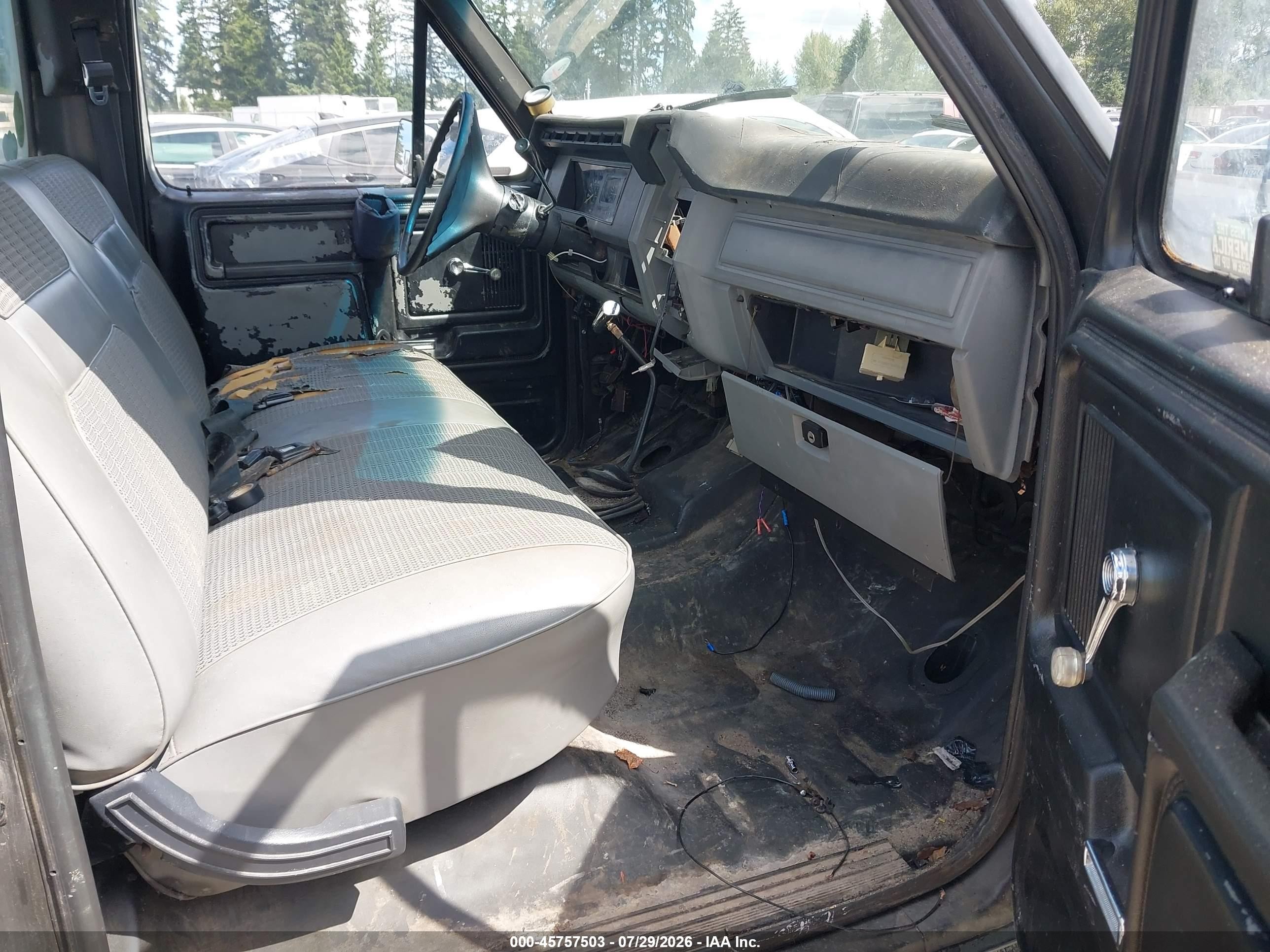1986 Ford F150 Black vin: 2FTEF14N4GCB49207