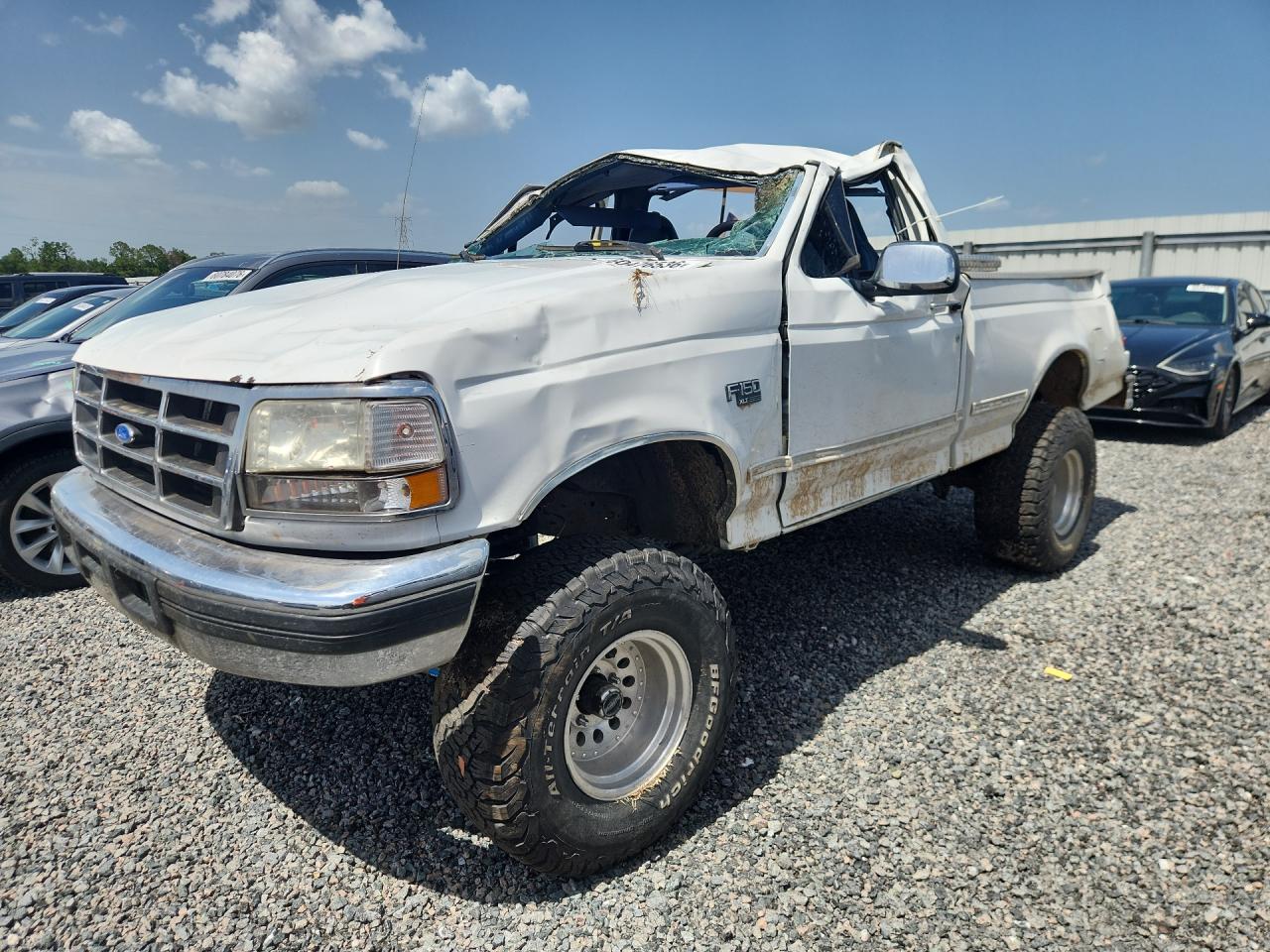 1996 Ford F150 White vin: 2FTEF14N8TCA37116