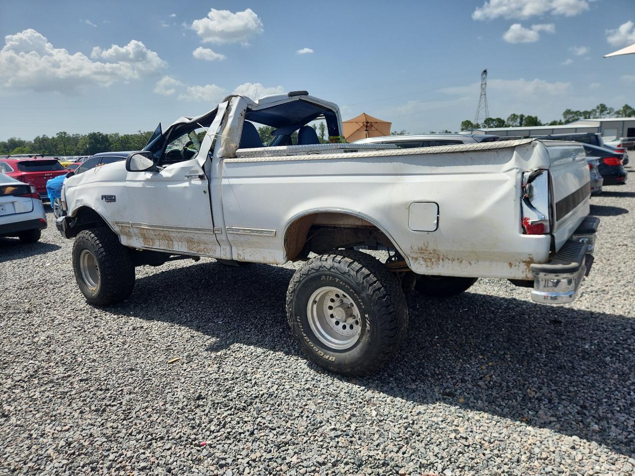 1996 Ford F150 White vin: 2FTEF14N8TCA37116