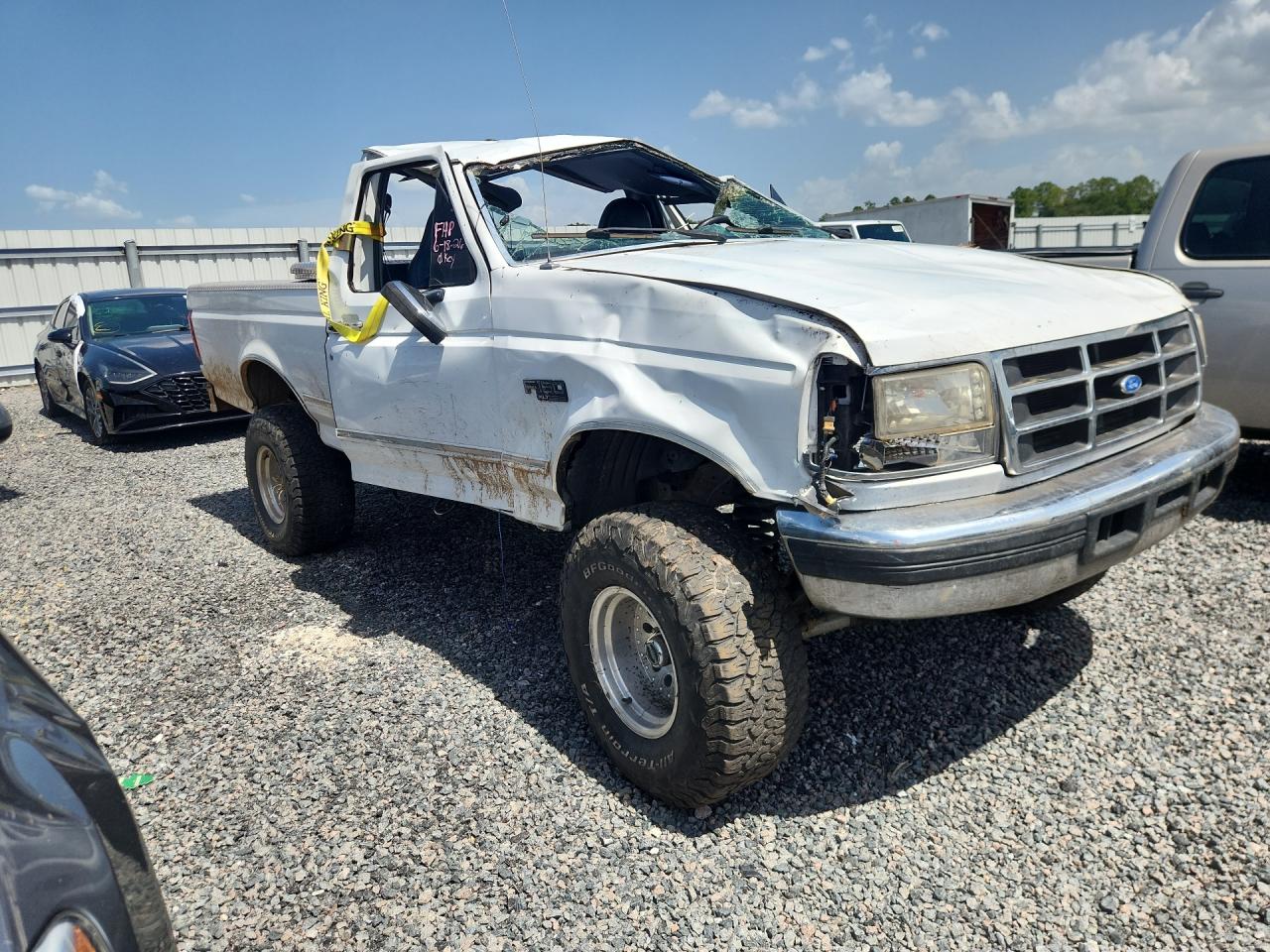 1996 Ford F150 White vin: 2FTEF14N8TCA37116