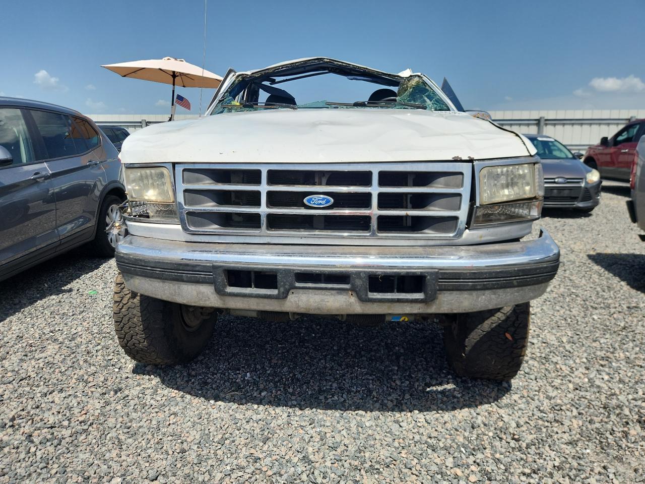 1996 Ford F150 White vin: 2FTEF14N8TCA37116