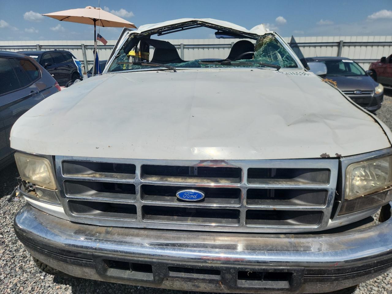 1996 Ford F150 White vin: 2FTEF14N8TCA37116