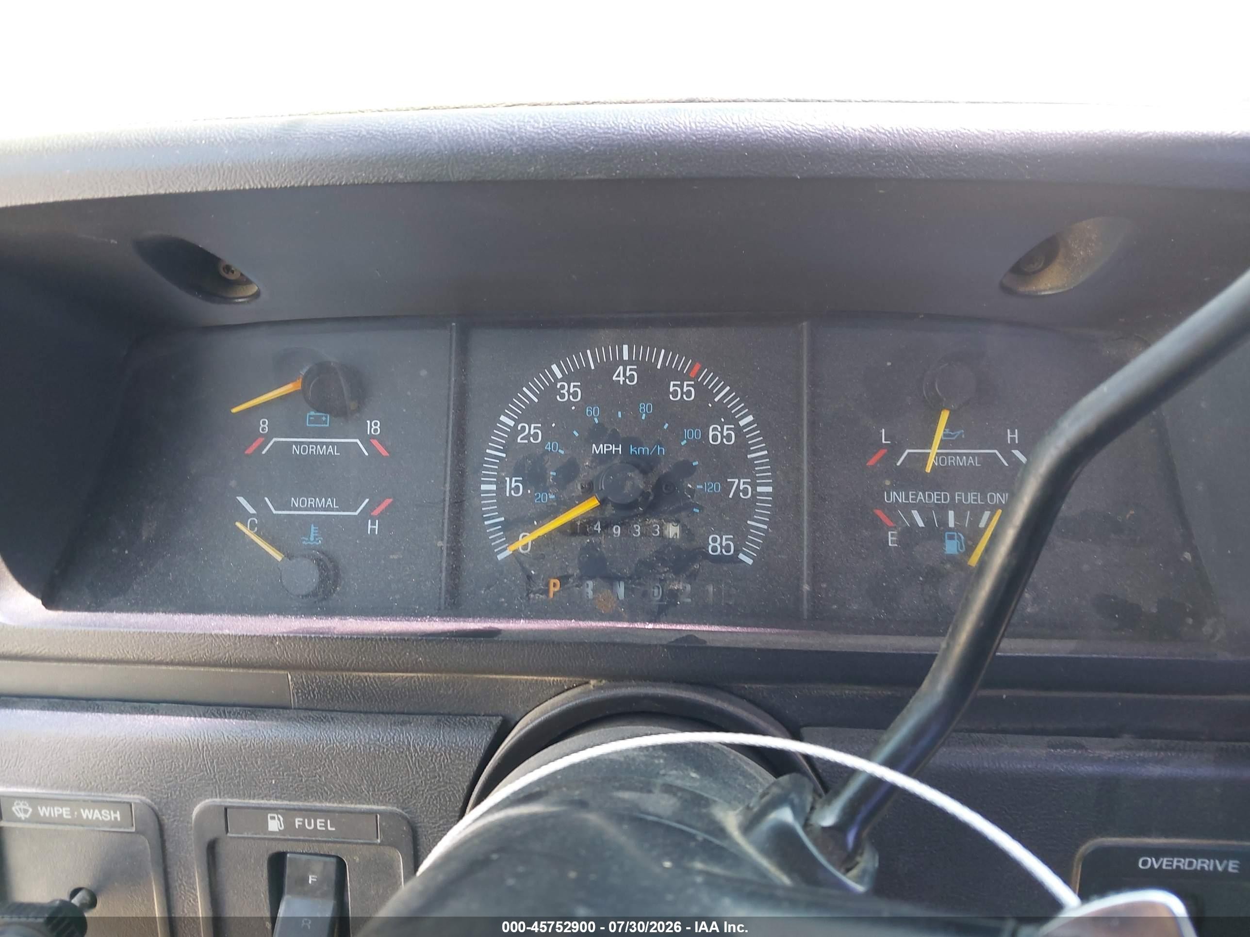 1991 Ford F150 Gray vin: 2FTEF14Y0MCA57825