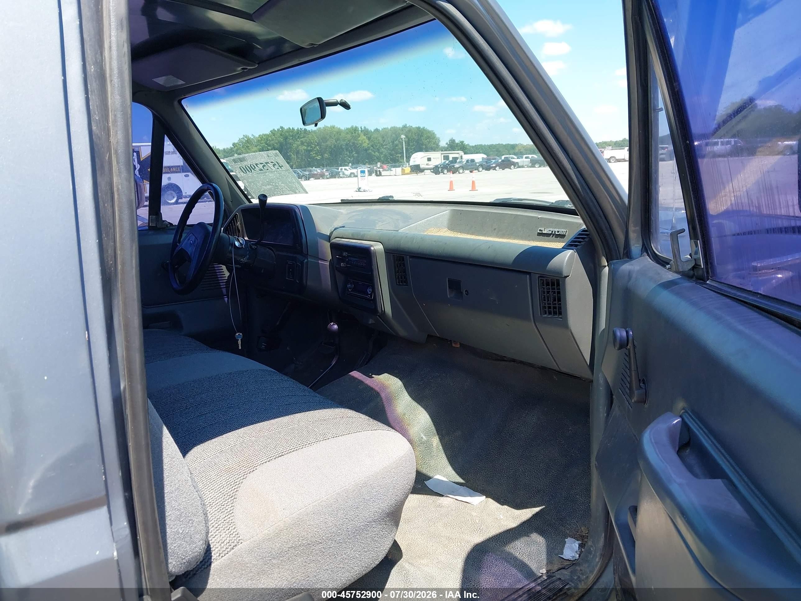 1991 Ford F150 Gray vin: 2FTEF14Y0MCA57825