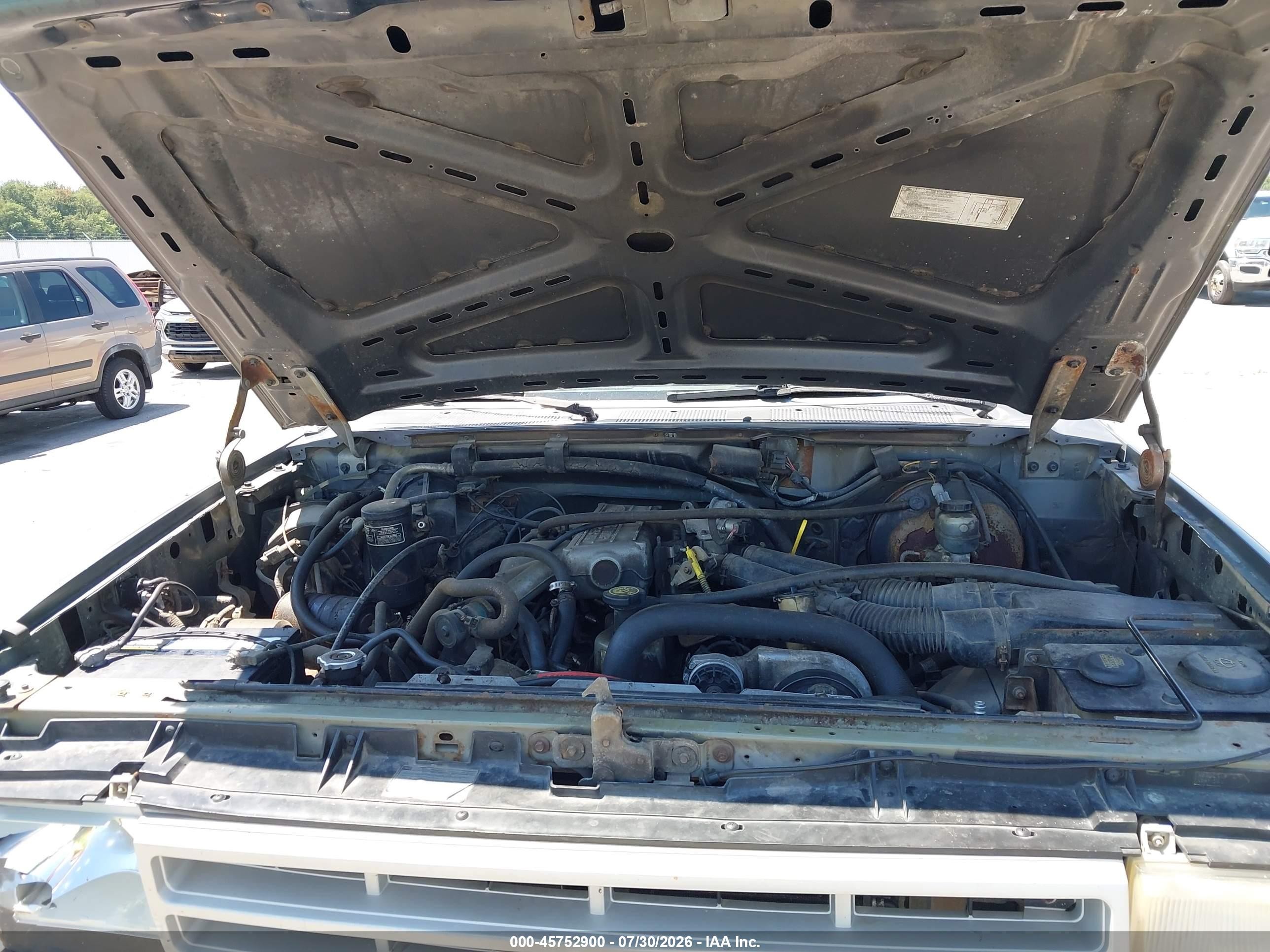 1991 Ford F150 Gray vin: 2FTEF14Y0MCA57825