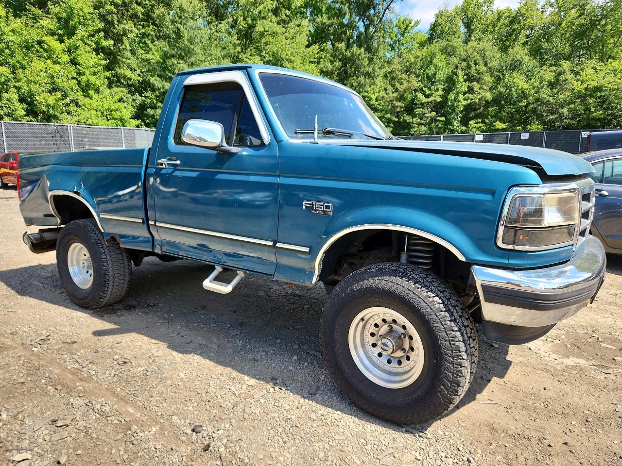 1996 Ford F150 Teal vin: 2FTEF14Y0TCA37041