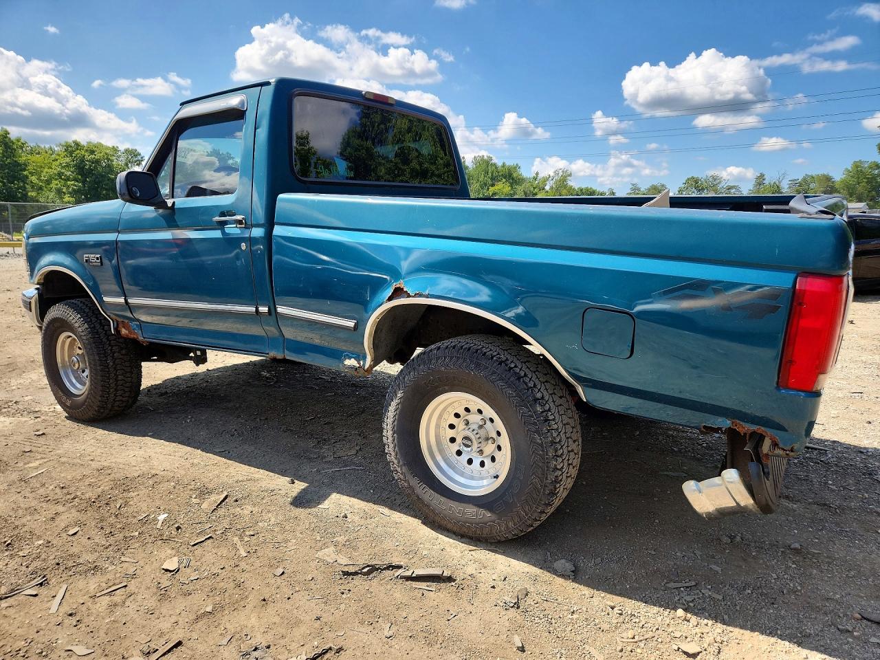 1996 Ford F150 Teal vin: 2FTEF14Y0TCA37041