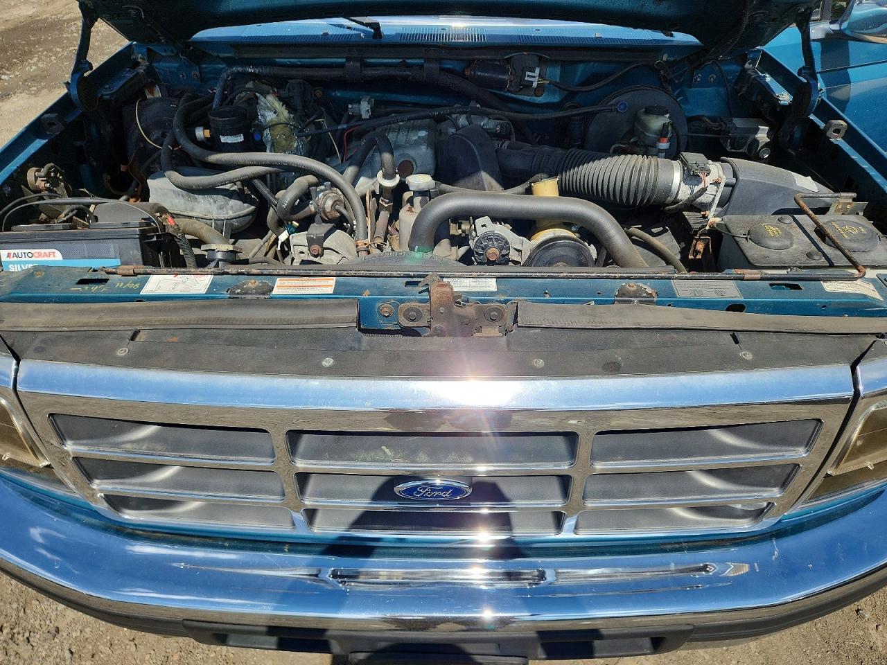 1996 Ford F150 Teal vin: 2FTEF14Y0TCA37041