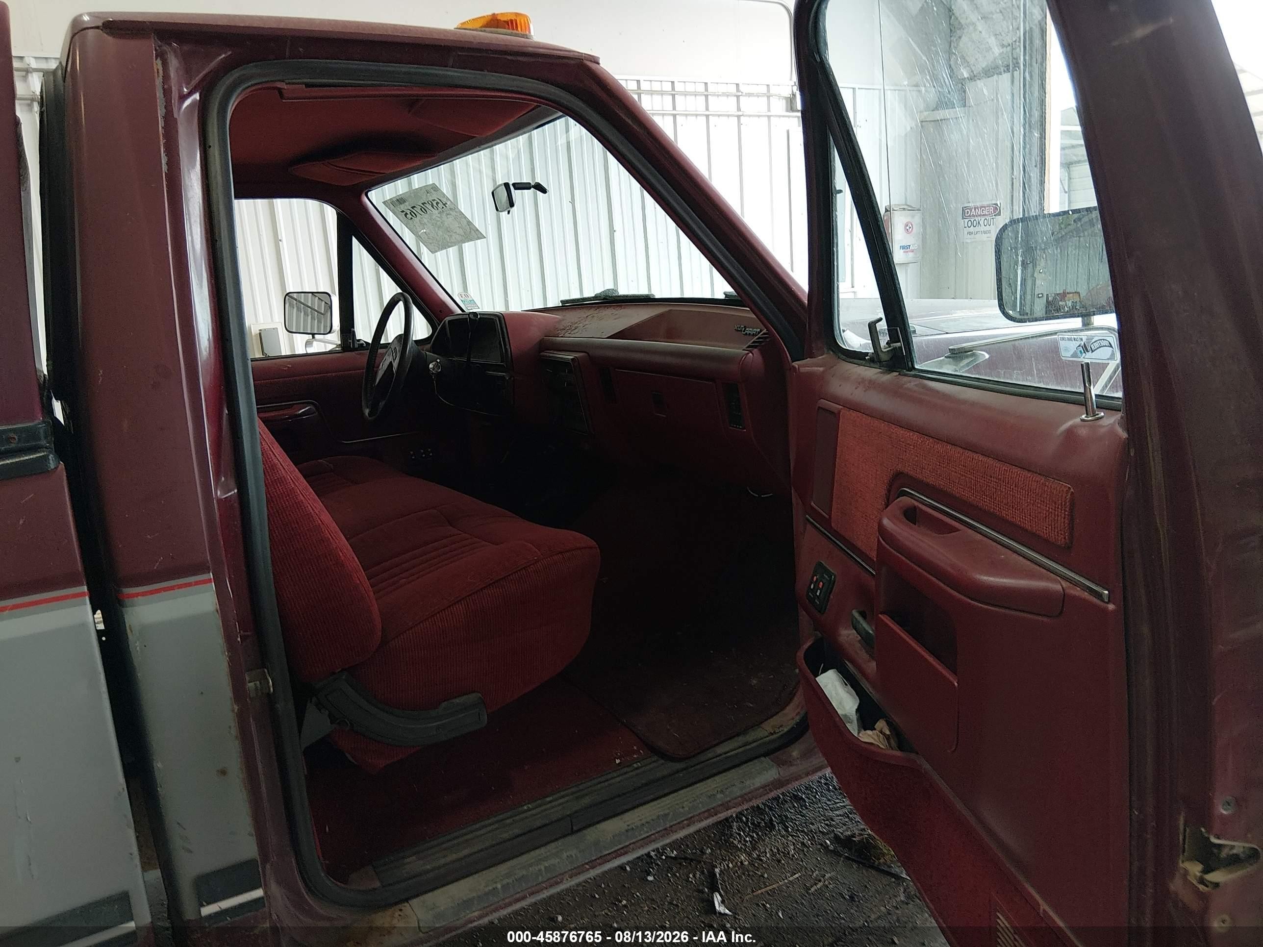 1991 Ford F150   Maroon vin: 2FTEF15N3MCA93996