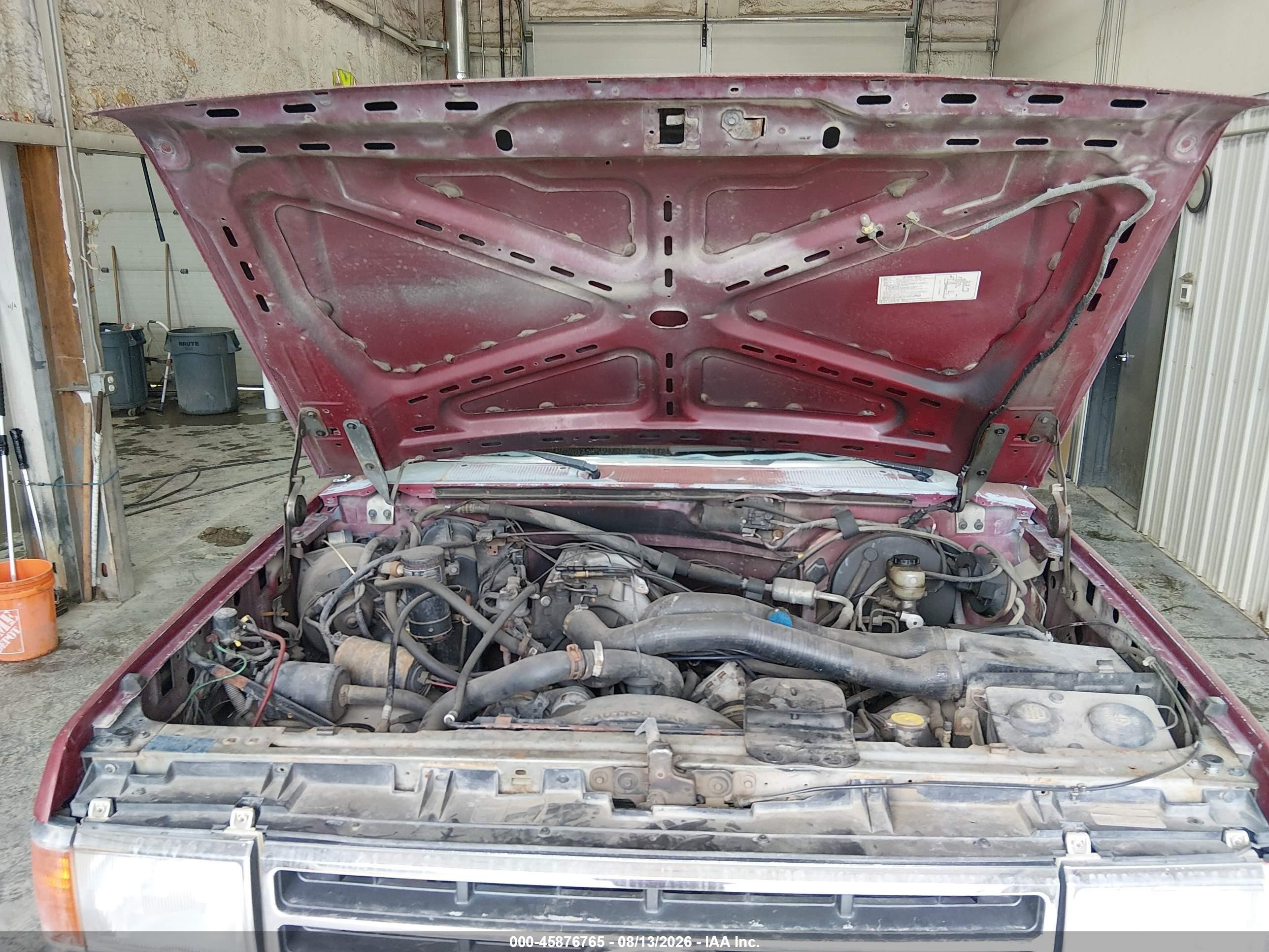 1991 Ford F150   Maroon vin: 2FTEF15N3MCA93996