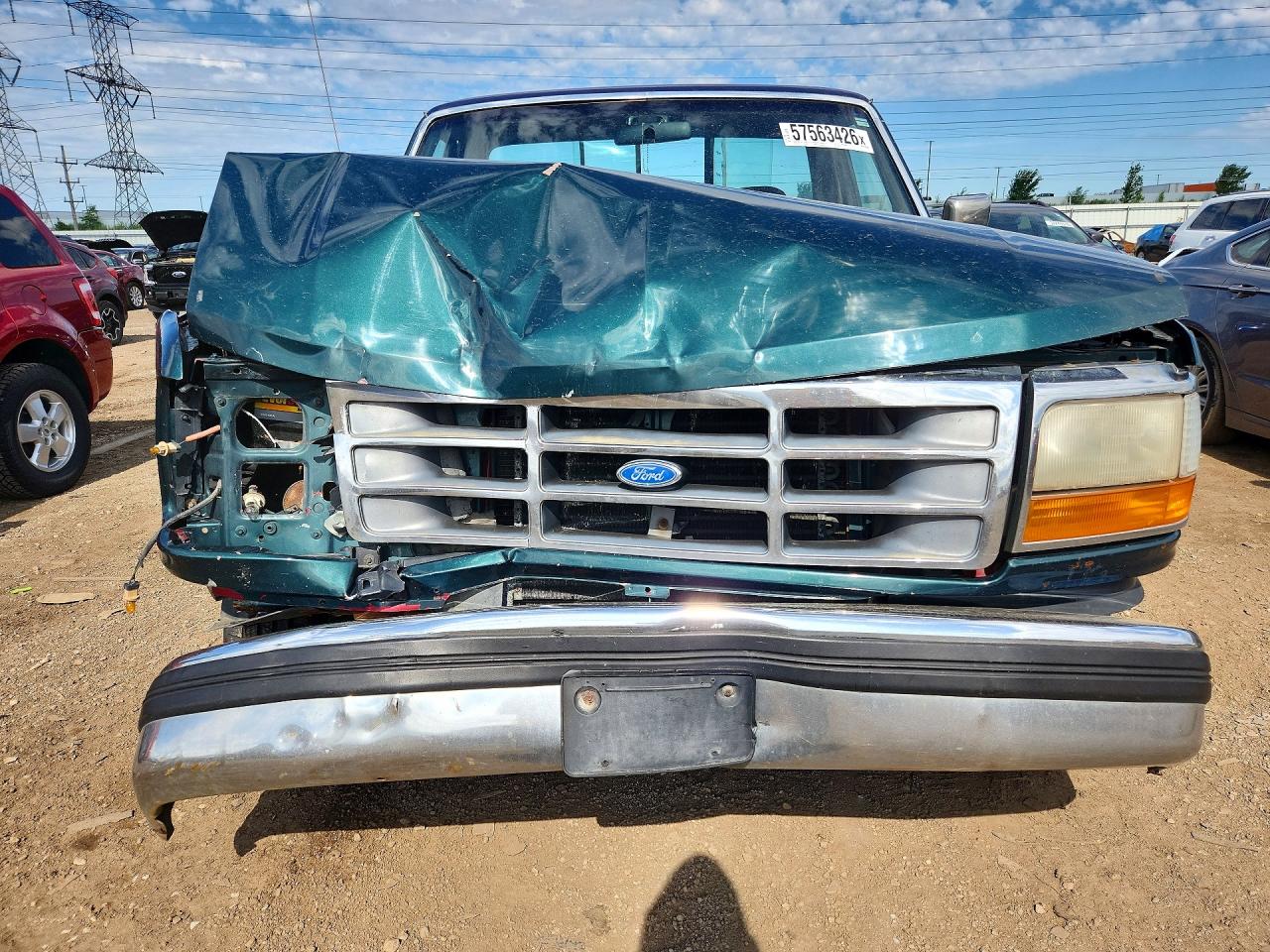1992 Ford F150 Green vin: 2FTEF15N8NCA56878