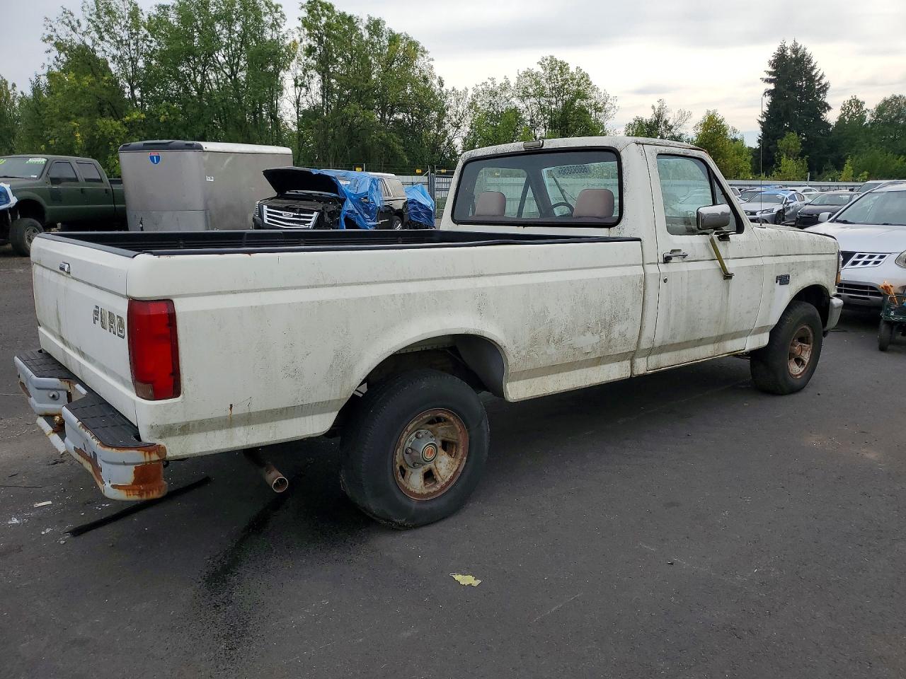 1992 Ford F150 White vin: 2FTEF15Y4NCA59979