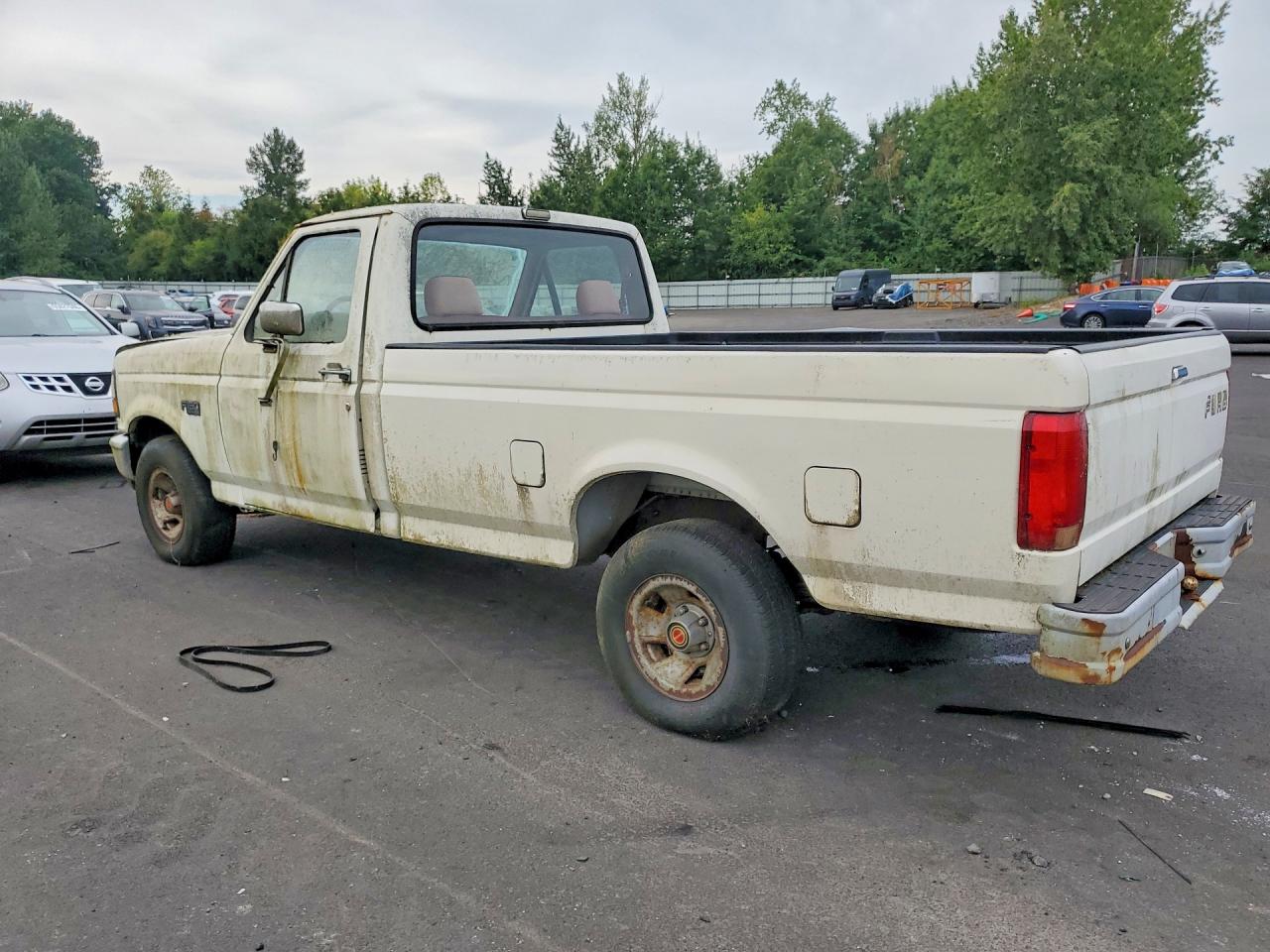 1992 Ford F150 White vin: 2FTEF15Y4NCA59979