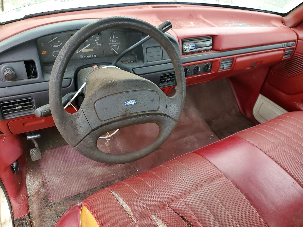 1992 Ford F150 White vin: 2FTEF15Y4NCA59979