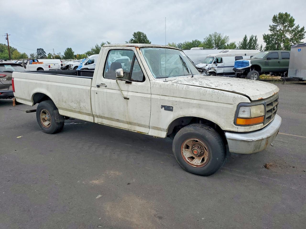 1992 Ford F150 White vin: 2FTEF15Y4NCA59979