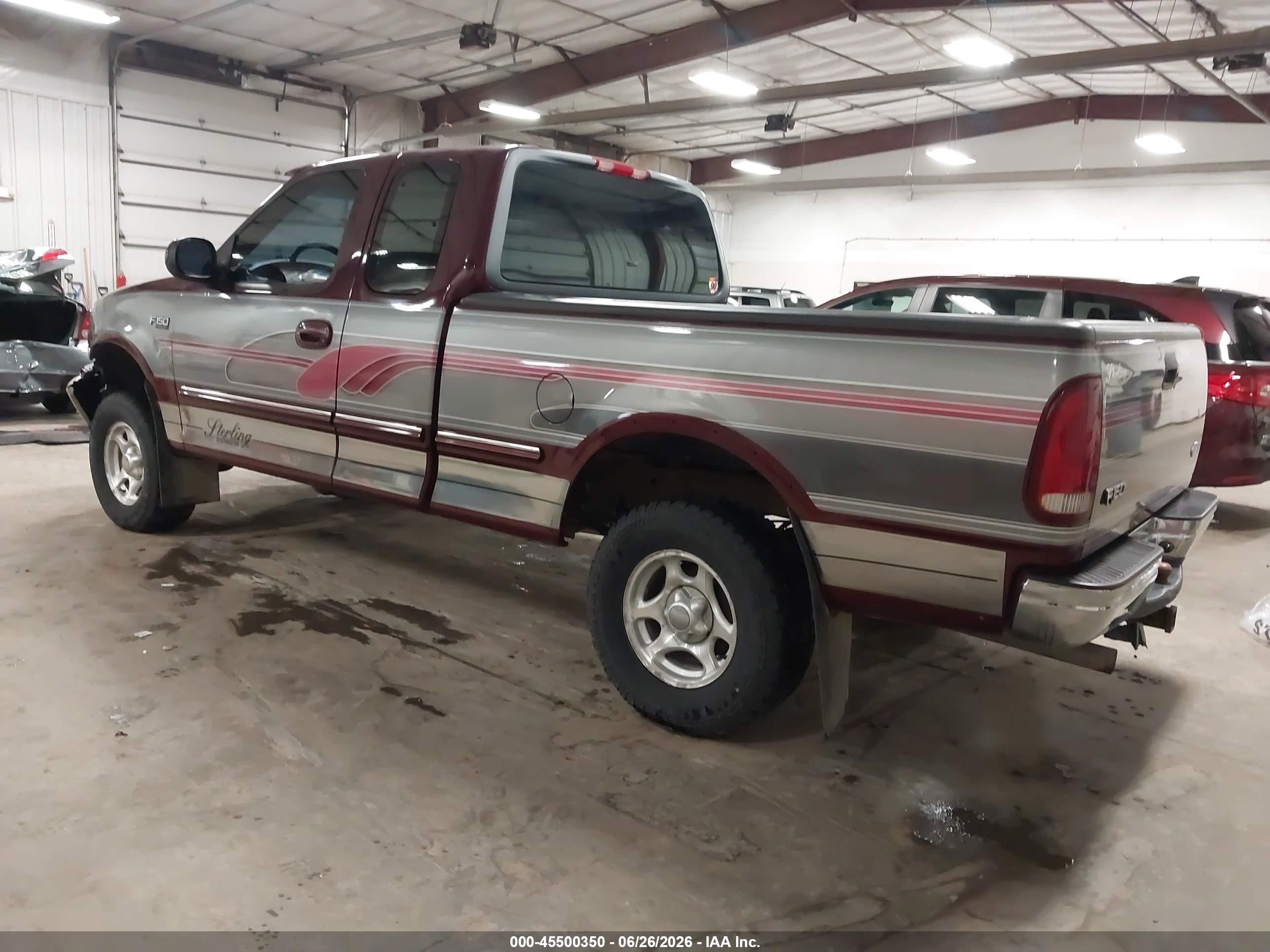 1997 Ford F-150 Lariat/xl/xlt Maroon vin: 2FTEX18L0VCA30489