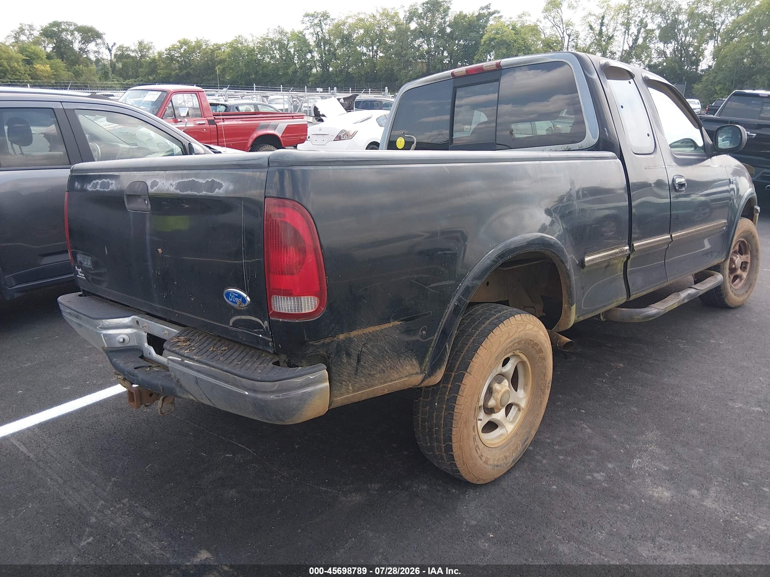 1997 Ford F-150 Lariat/xl/xlt Black vin: 2FTEX18L3VCA19986