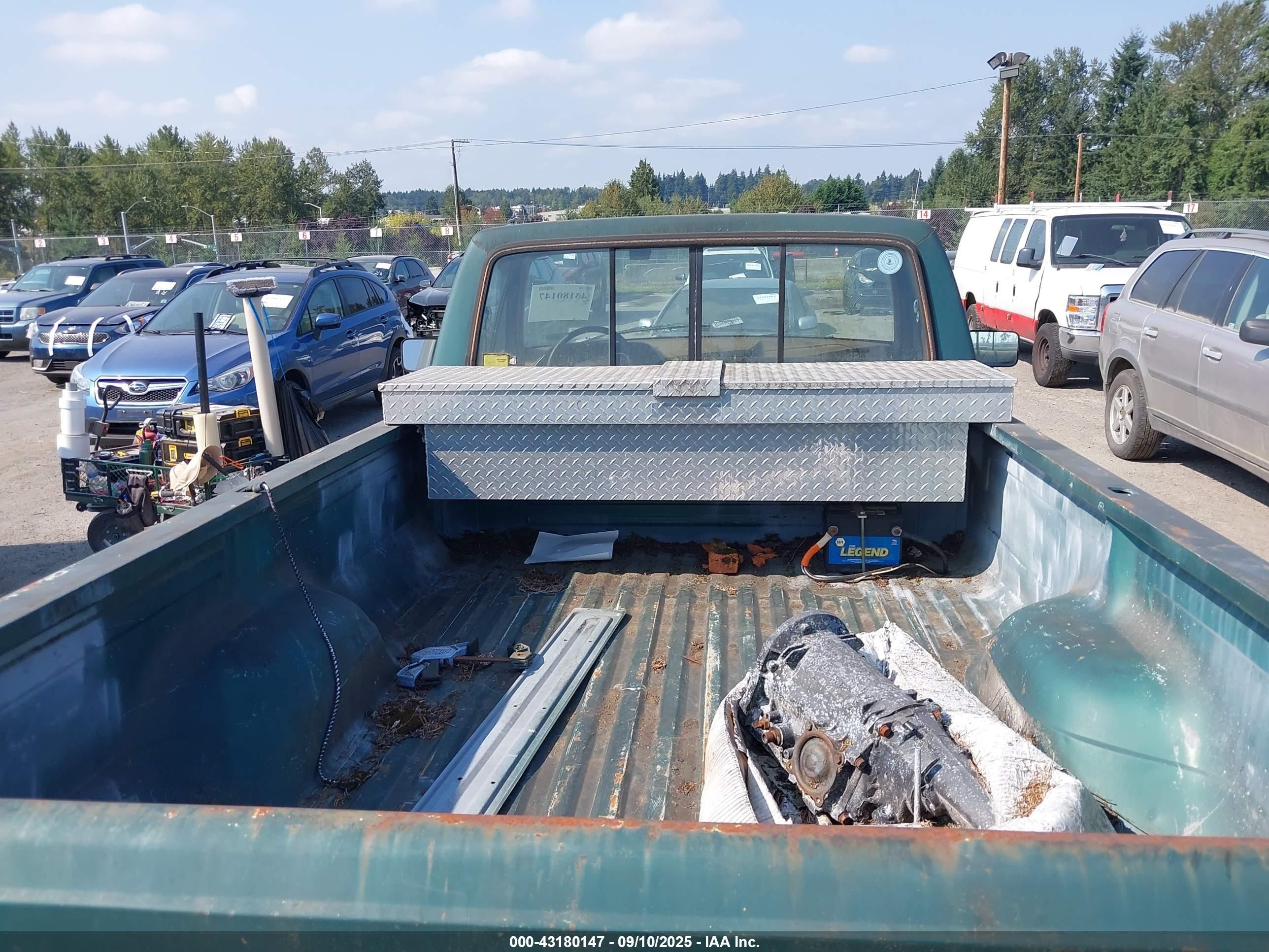 1987 Ford F250   Green vin: 2FTFF25N1HCA70815