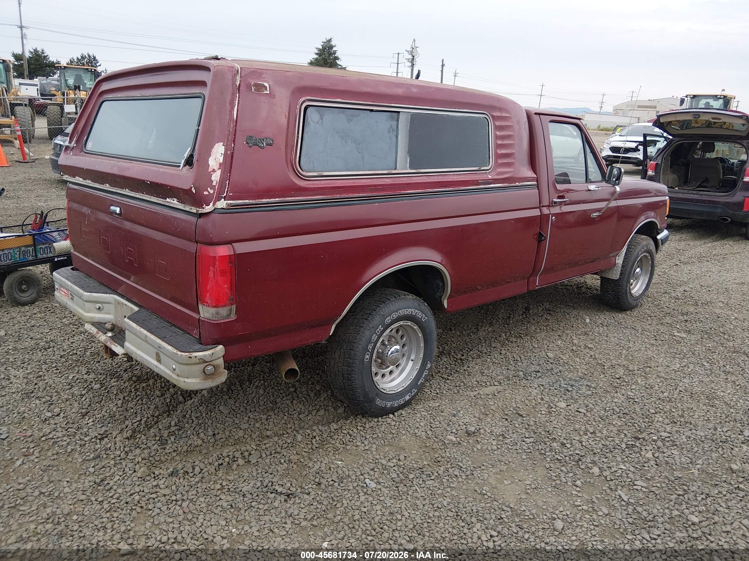1988 Ford F250   Red vin: 2FTFF25N1JCB02586